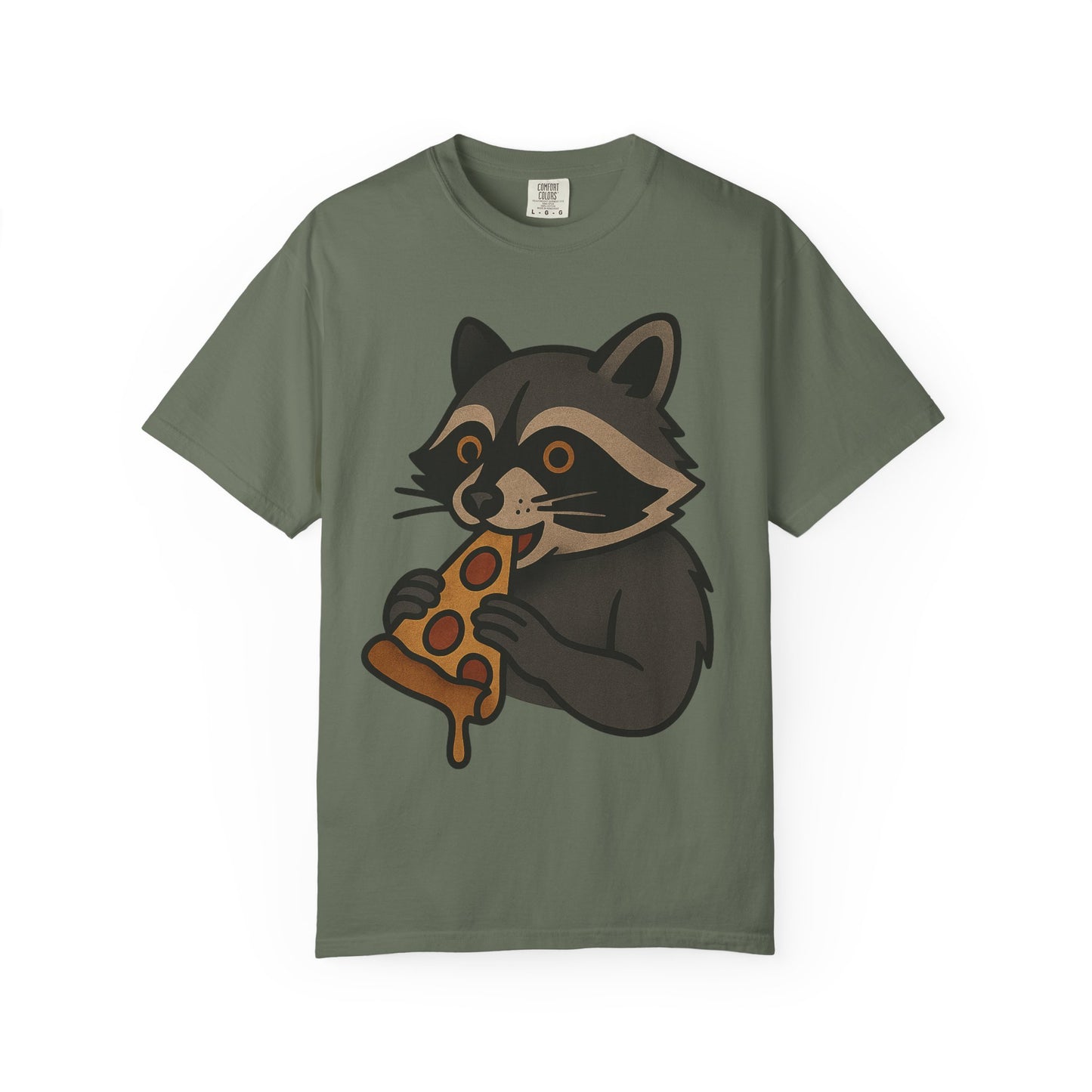 Pizza Bandit Raccoon Tee – Comfort Colors Unisex Garment-Dyed T-Shirt
