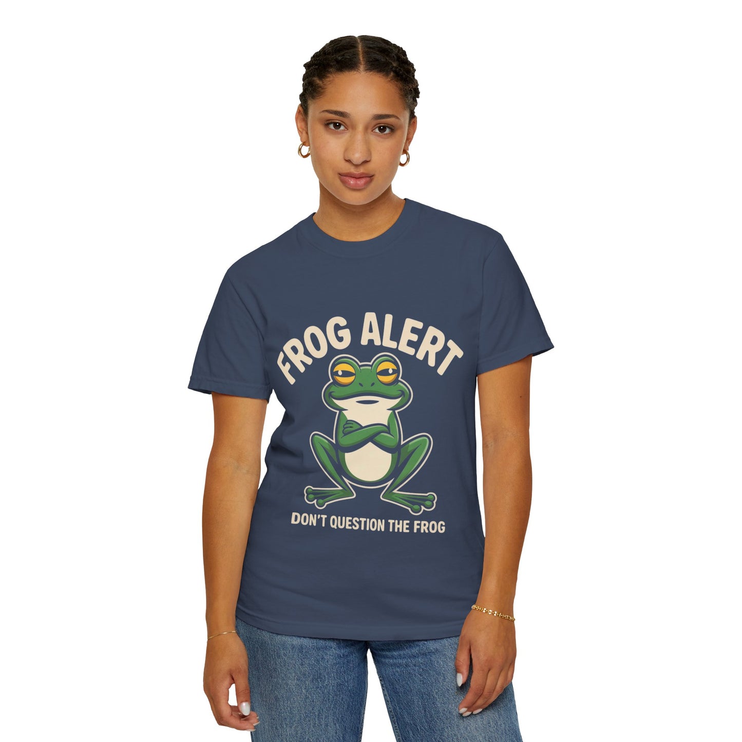Frog Alert Tee – Funny Amphibian Graphic Comfort Colors T-Shirt