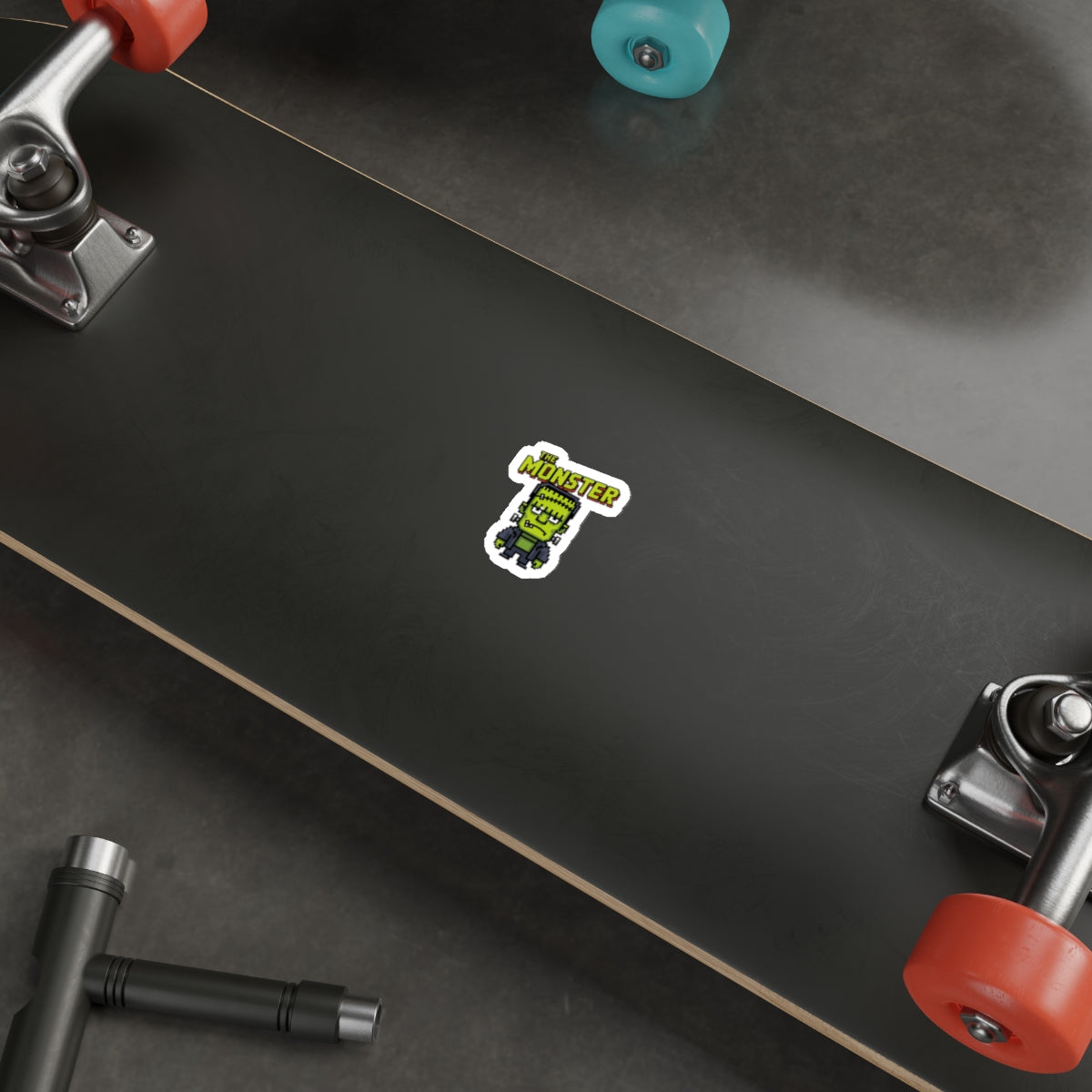 Monster Pixel Art Sticker – Die-Cut Vinyl Sticker