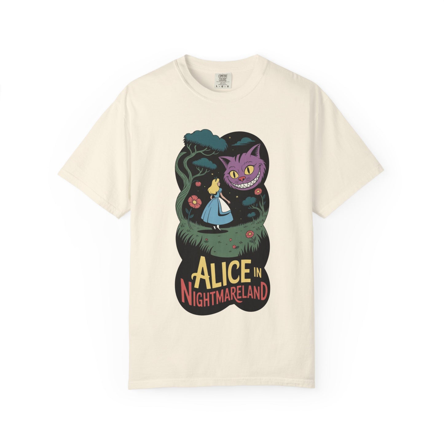Alice in Nightmareland Tee – Dark Fairy Tale Comfort Colors Shirt