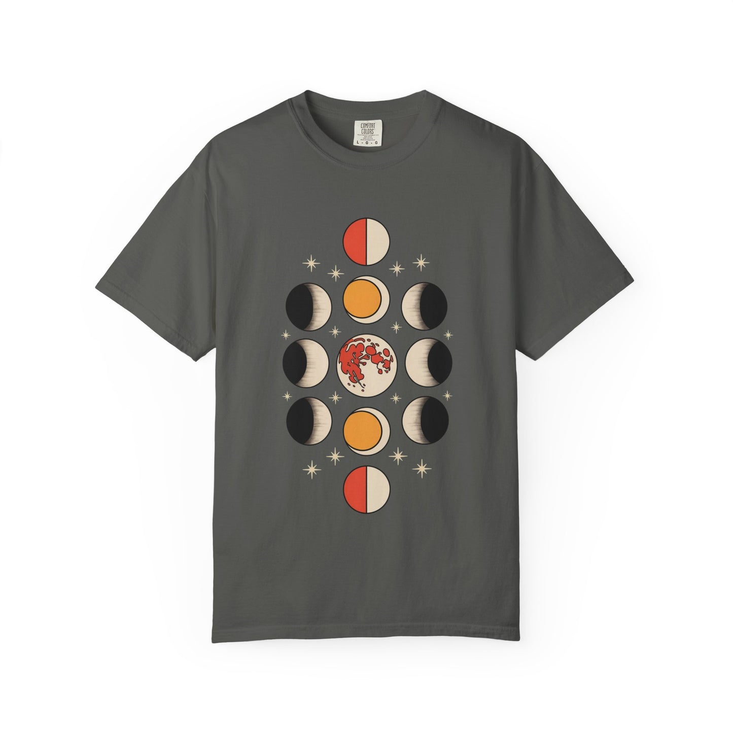 Lunar Phases Tee – Vintage Moon Cycle Graphic Shirt