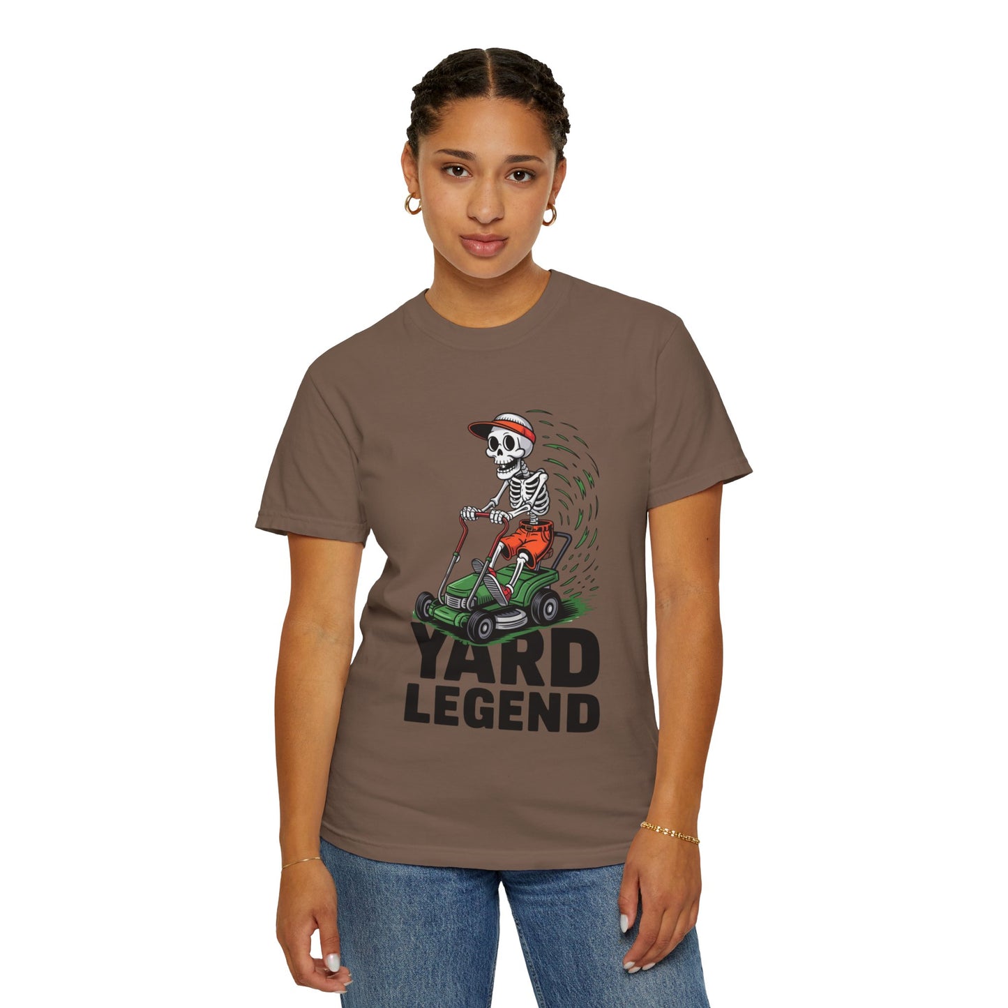 Yard Legend Skeleton Tee – Funny Lawn Mowing Comfort Colors T-Shirt