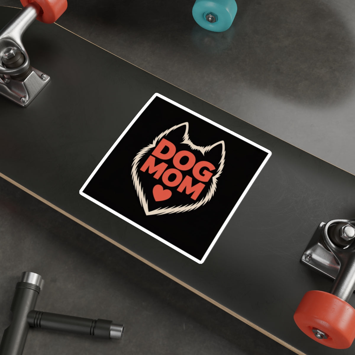 Dog Mom Heart Sticker – Die-Cut Vinyl Sticker
