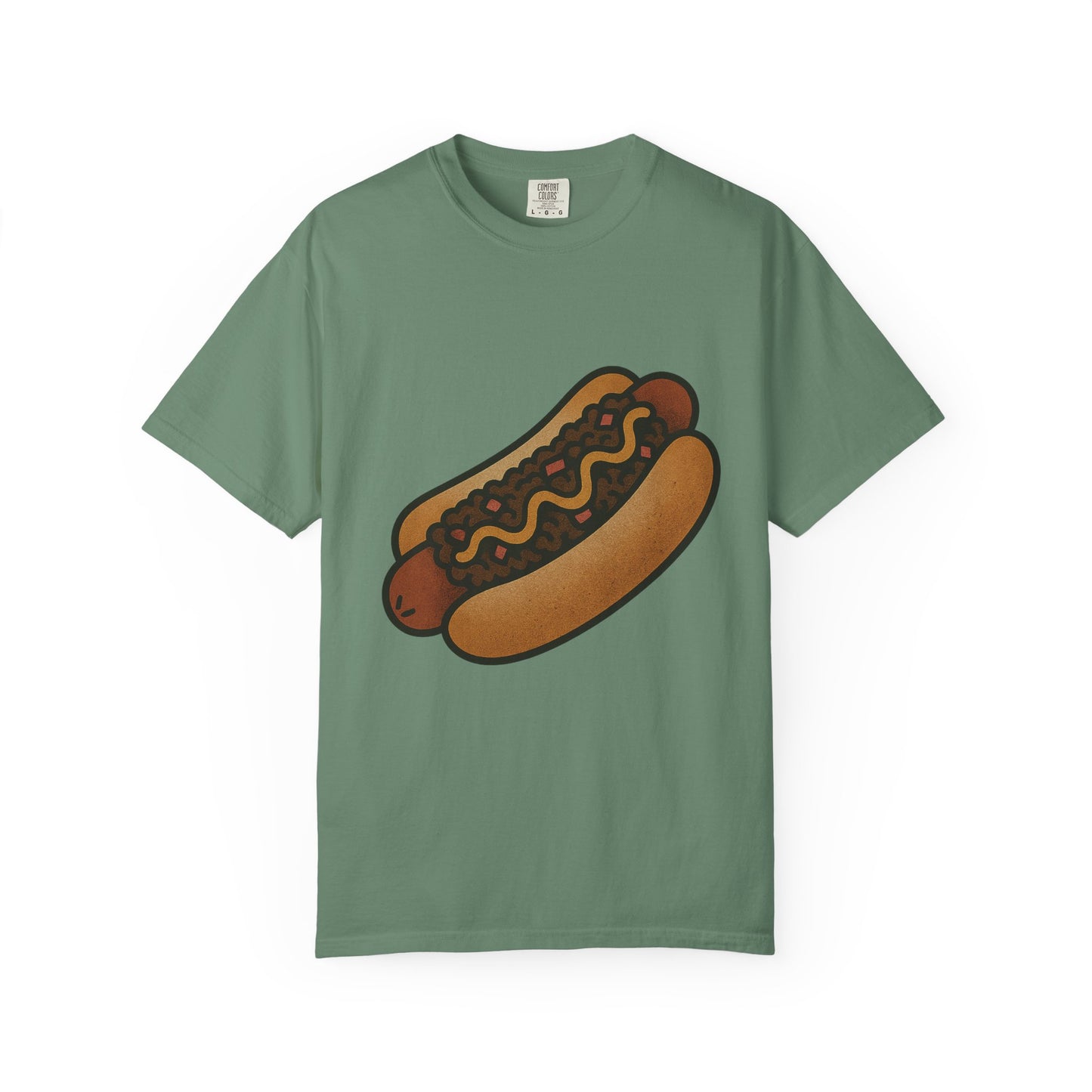 Chili Dog Tattoo Tee – Comfort Colors Unisex Garment-Dyed T-Shirt