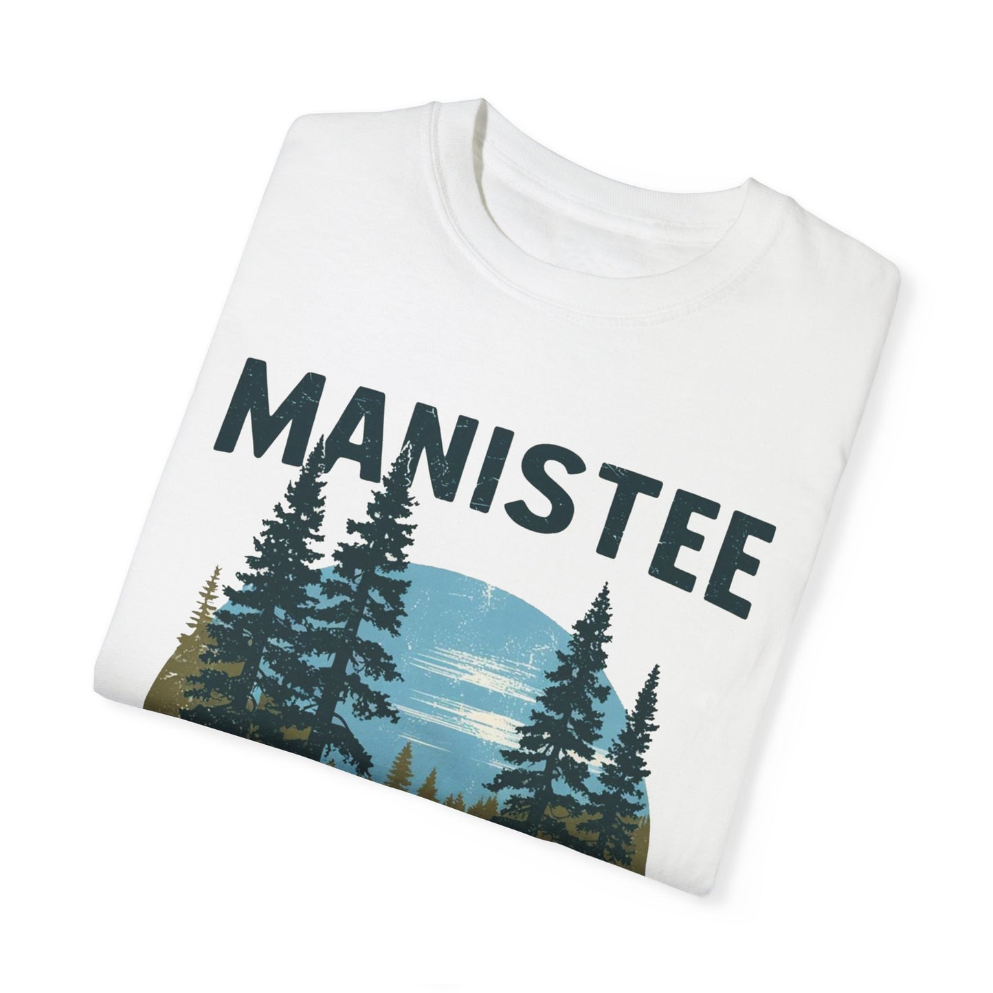 Manistee National Forest RV T-Shirt β Unisex Michigan Camping Tee with Trees & Camper Van Design