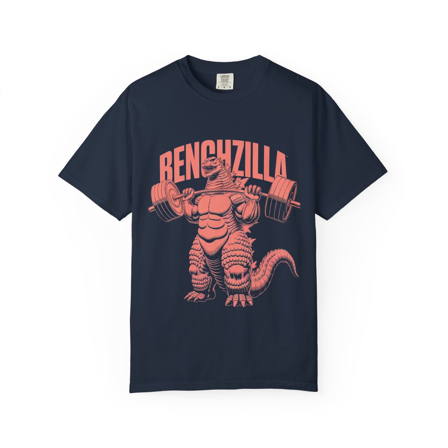 Benchzilla Gym Tee – Godzilla Lifting Parody Shirt