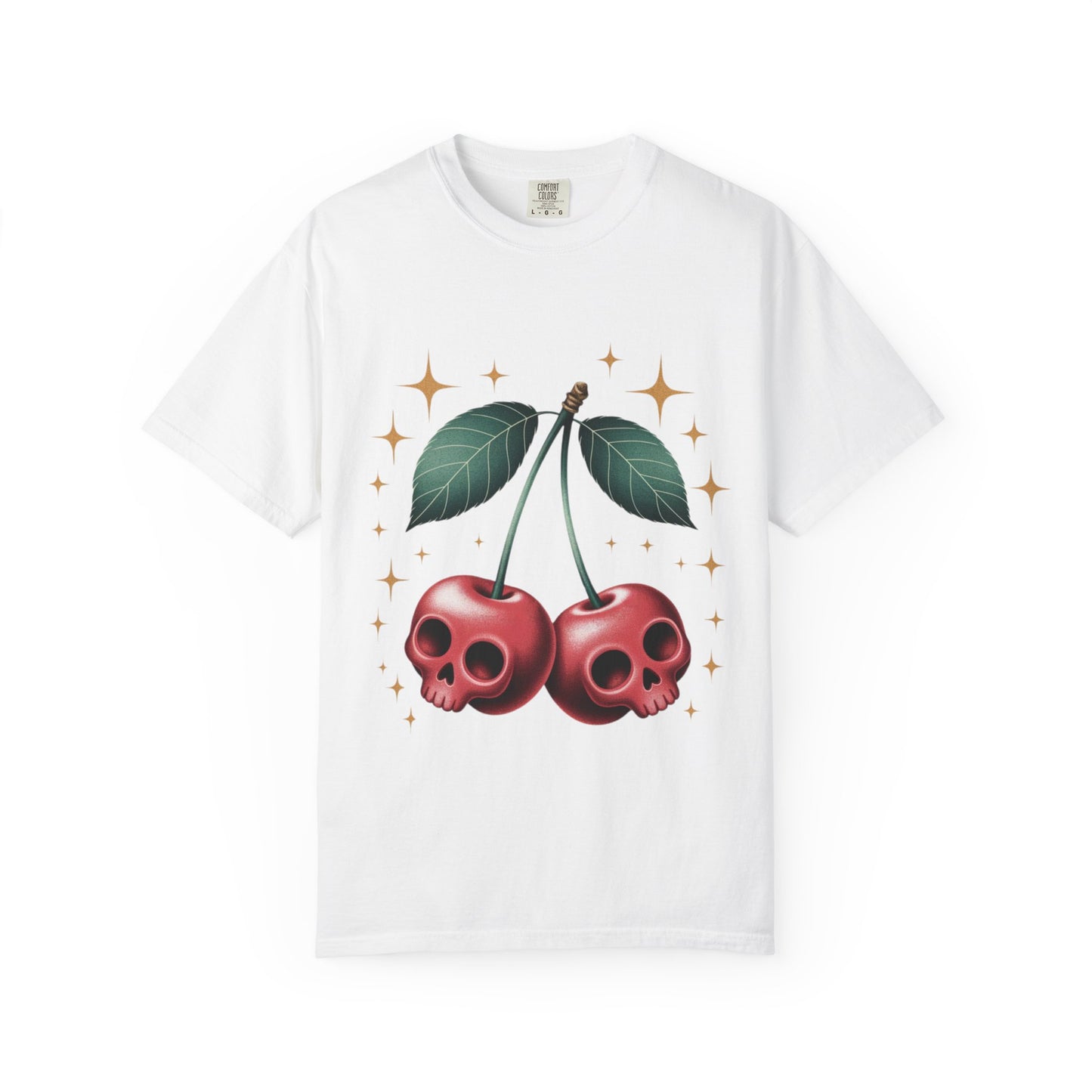 Cherry Skulls Tee – Dark Fruit Comfort Colors Graphic T-Shirt
