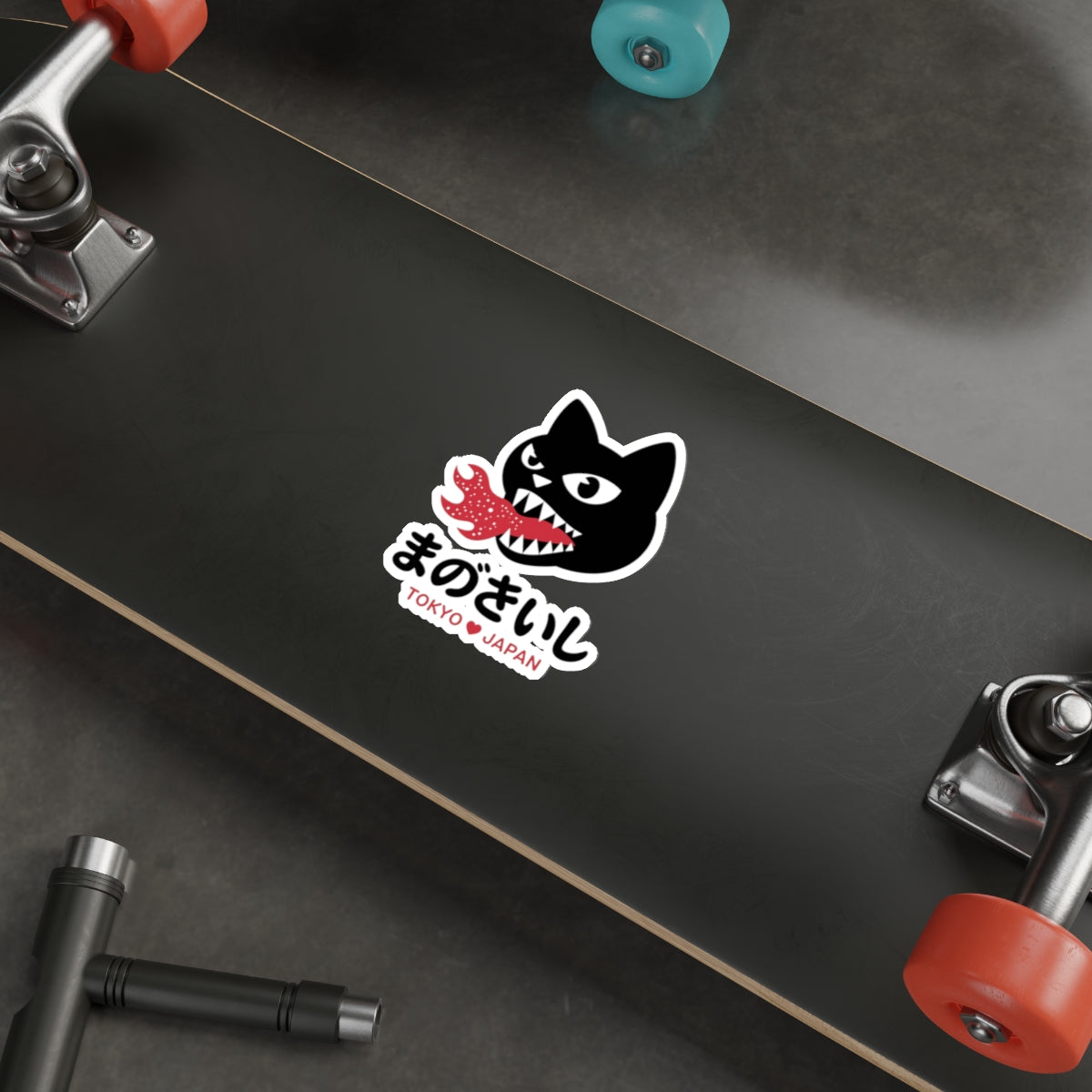 Tokyo Fire Cat Sticker – Die-Cut Vinyl Sticker