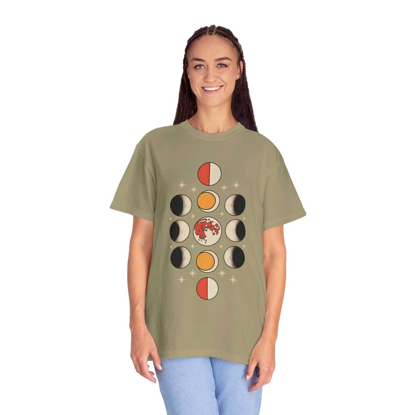 Lunar Phases Tee – Vintage Moon Cycle Graphic Shirt