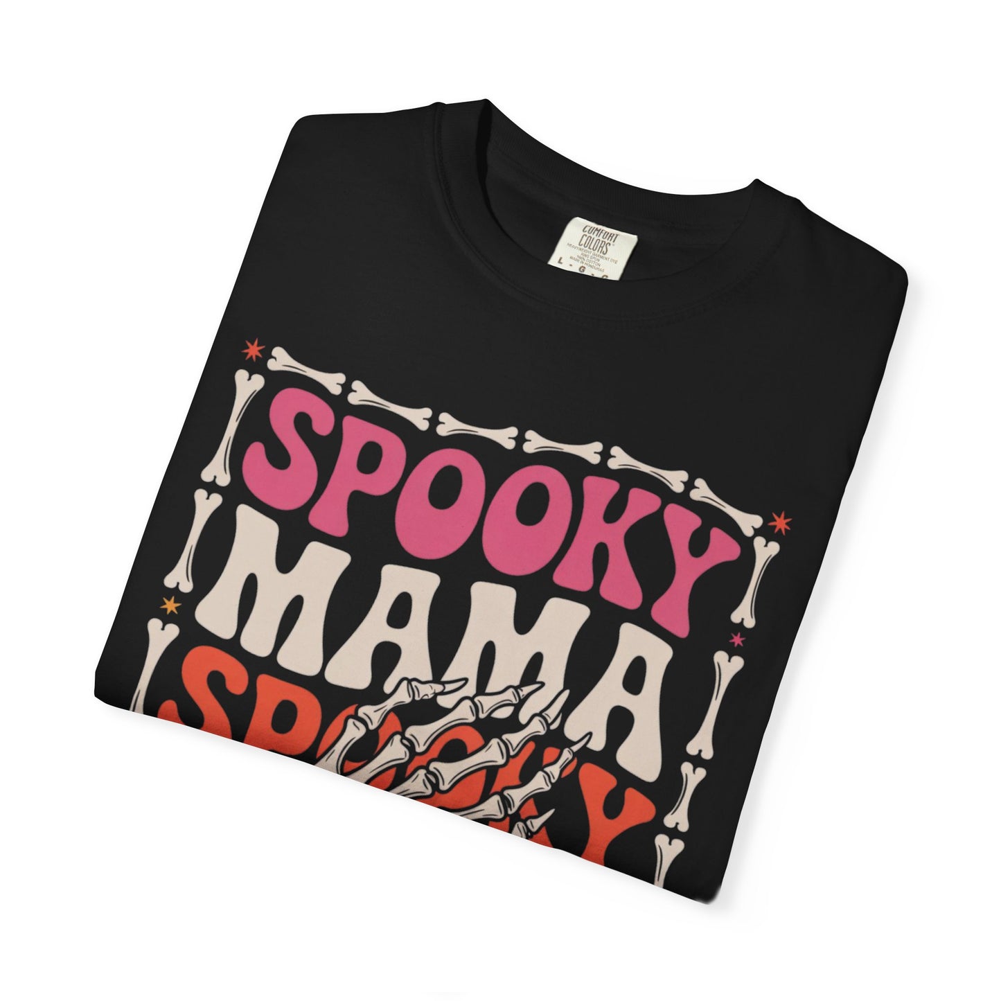 Spooky Mama Tee – Retro Halloween Skeleton Shirt