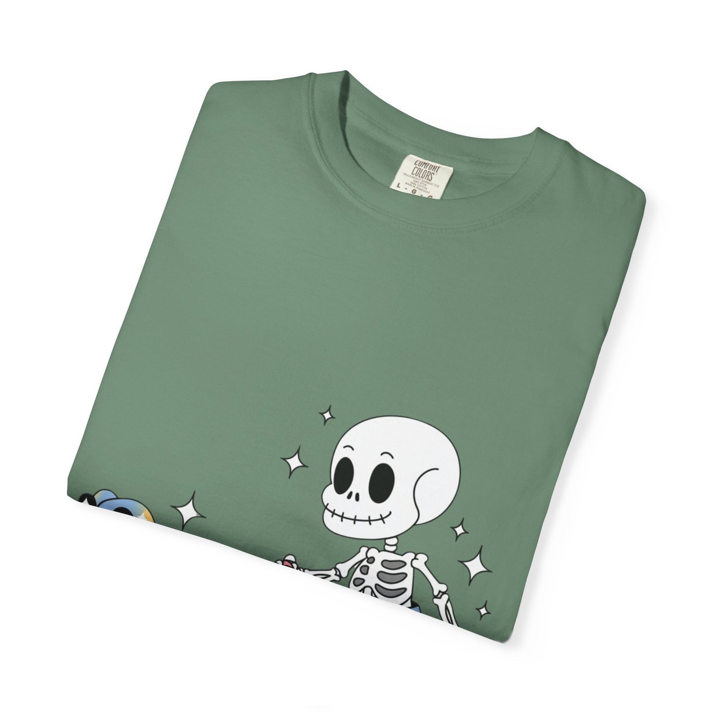 Dino Walk Tee – Skeleton Walking Rainbow Dinosaur Shirt
