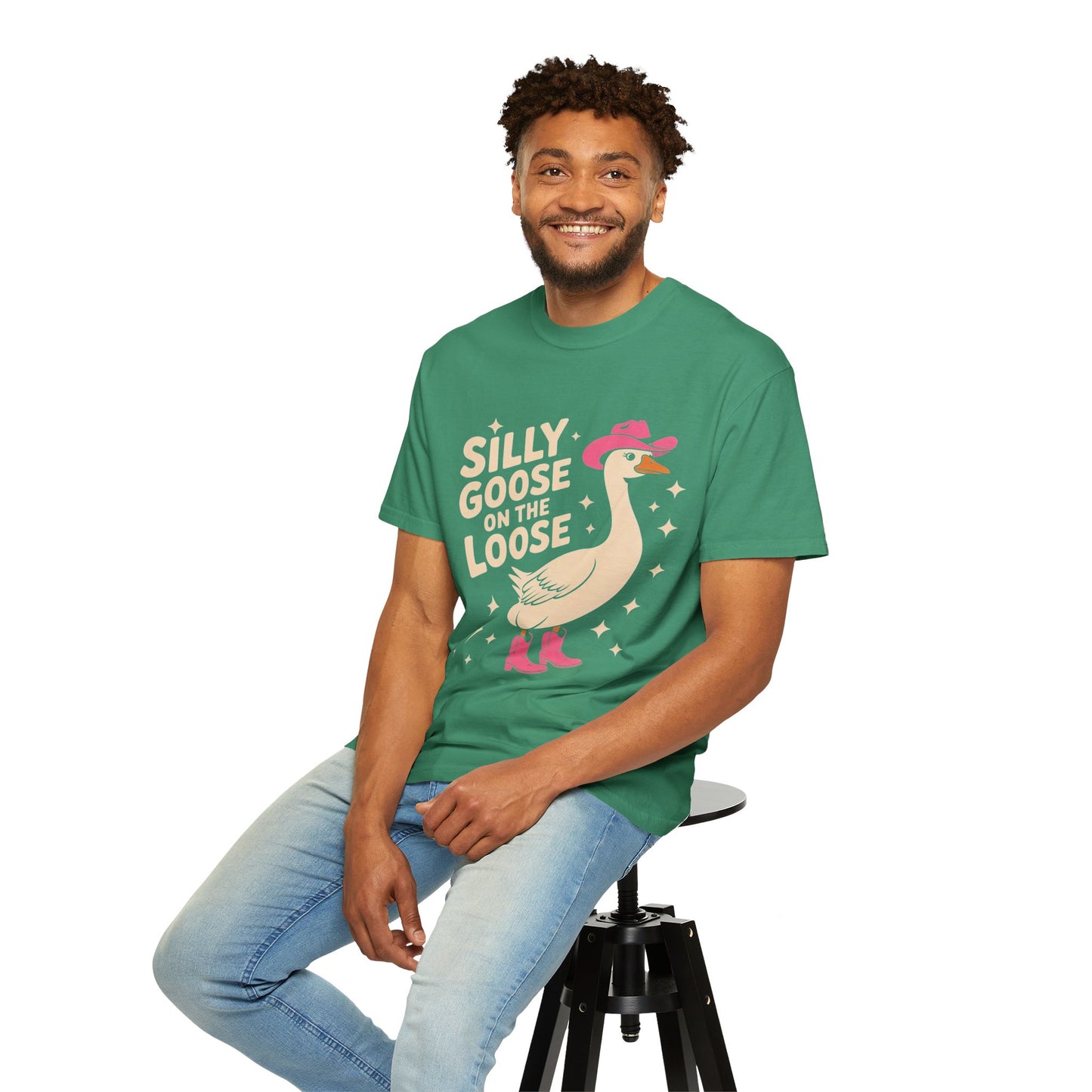 Silly Goose on the Loose Tee – Funny Cowboy Comfort Colors T-Shirt