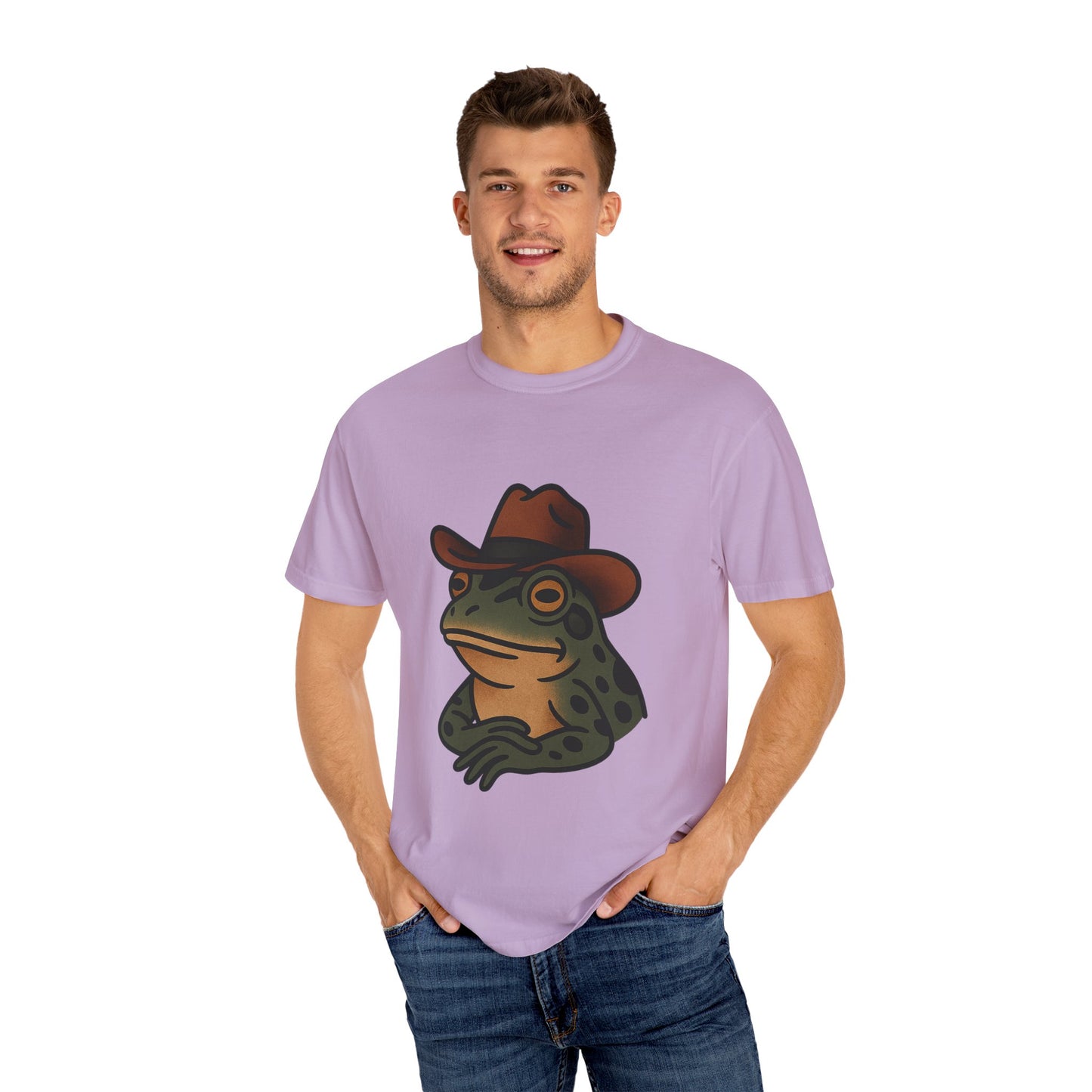 Cowboy Frog Tattoo Tee – Comfort Colors Unisex Garment-Dyed T-Shirt