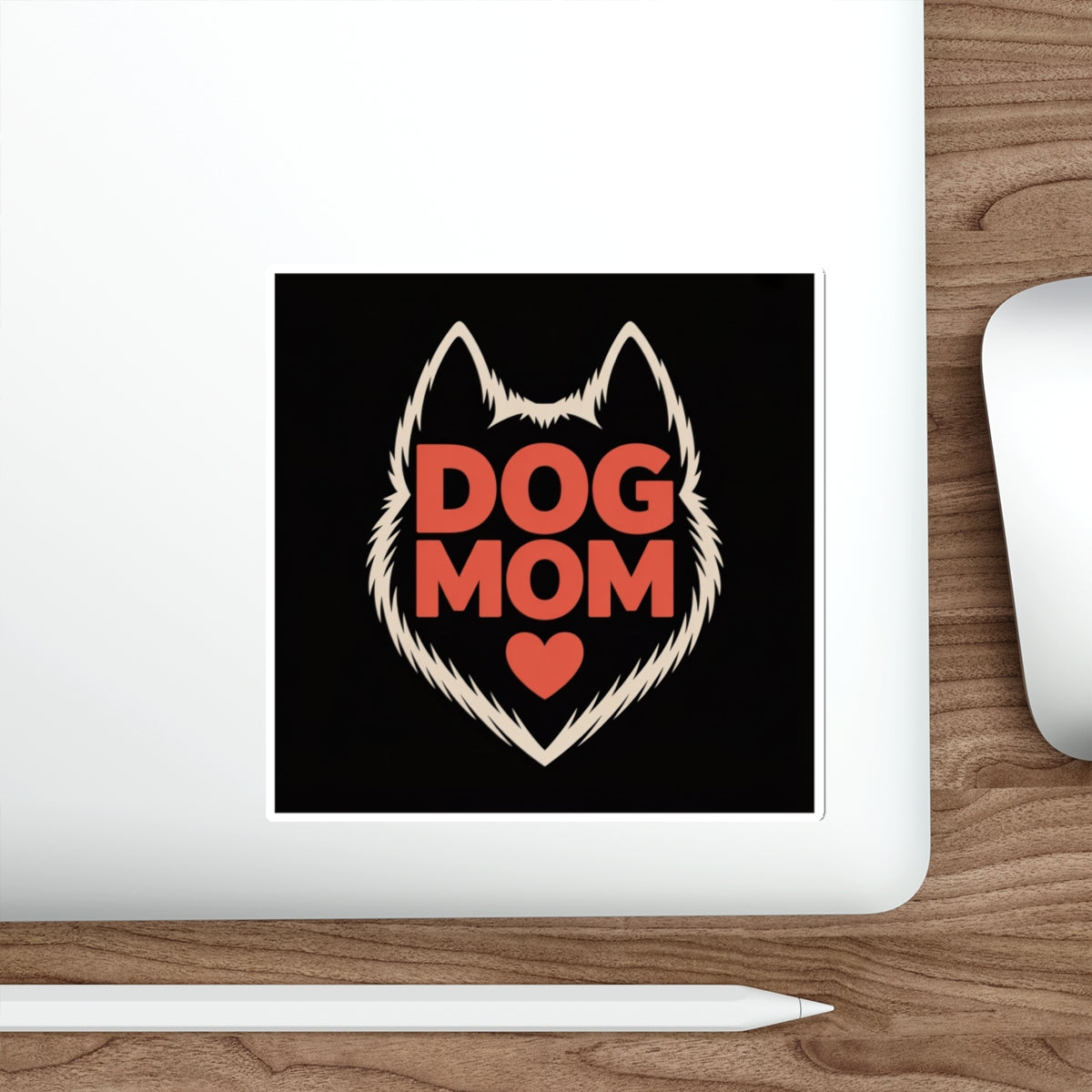 Dog Mom Heart Sticker – Die-Cut Vinyl Sticker