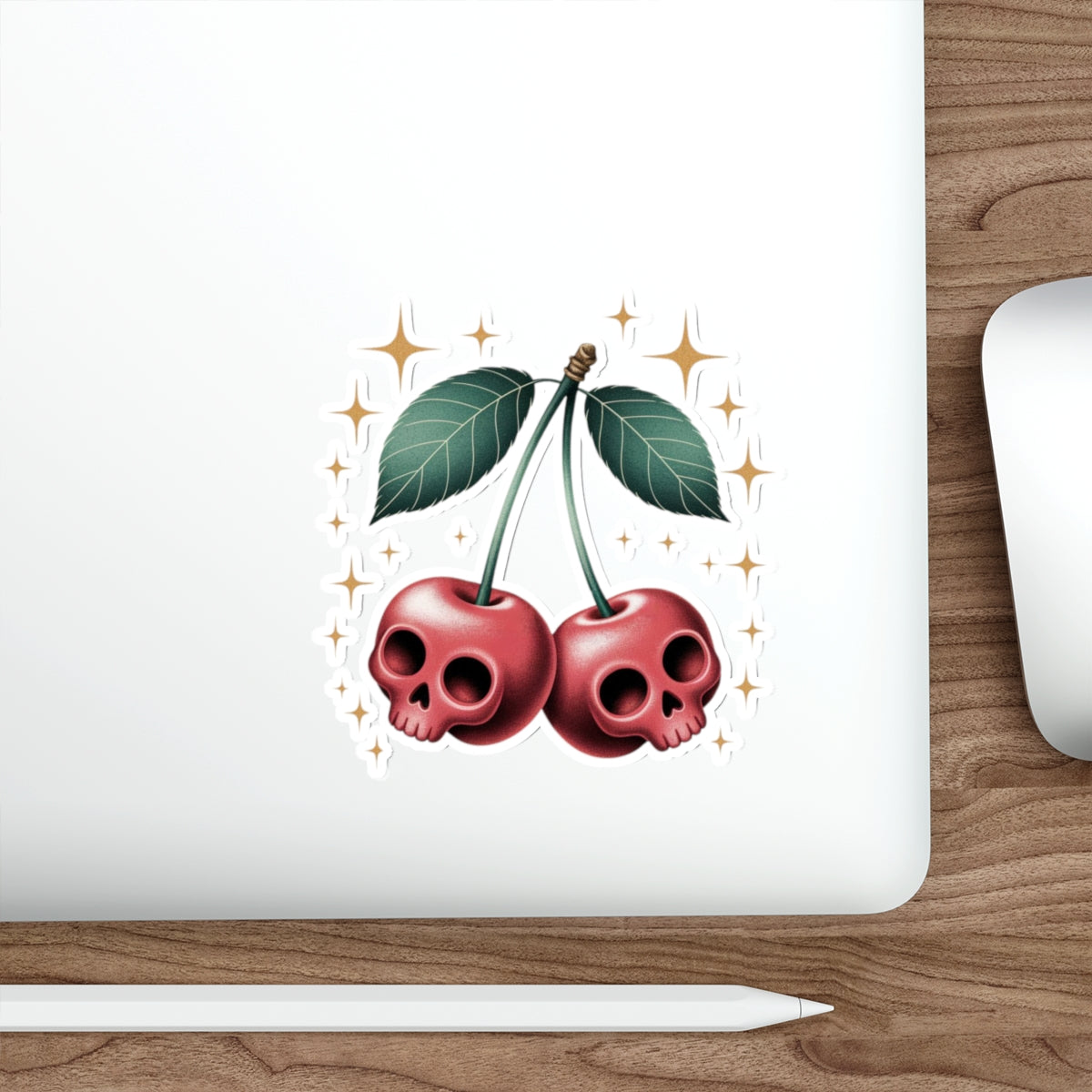 Cherry Skulls Sticker – Die-Cut Vinyl Sticker