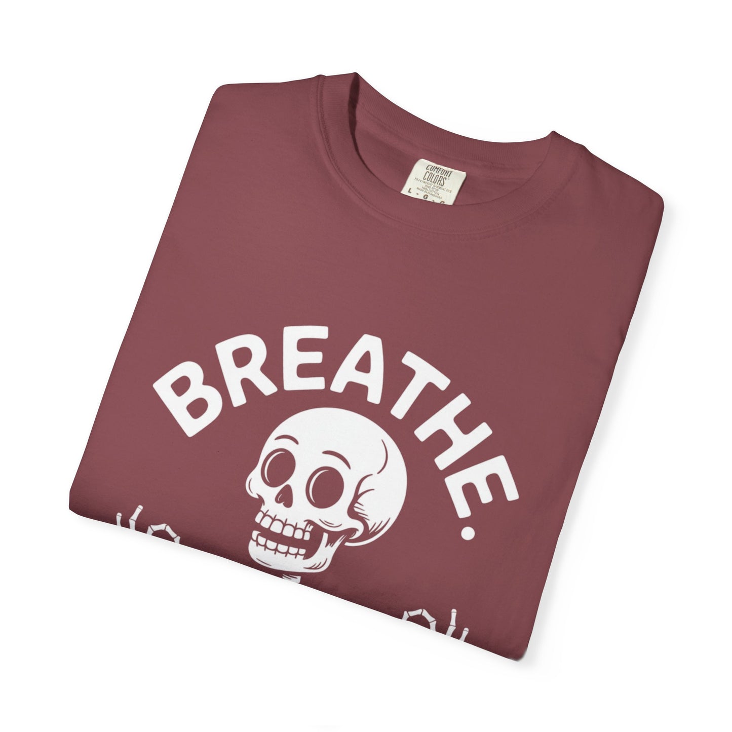 Breathe Skeleton Yoga Tee – Meditating Bones Shirt