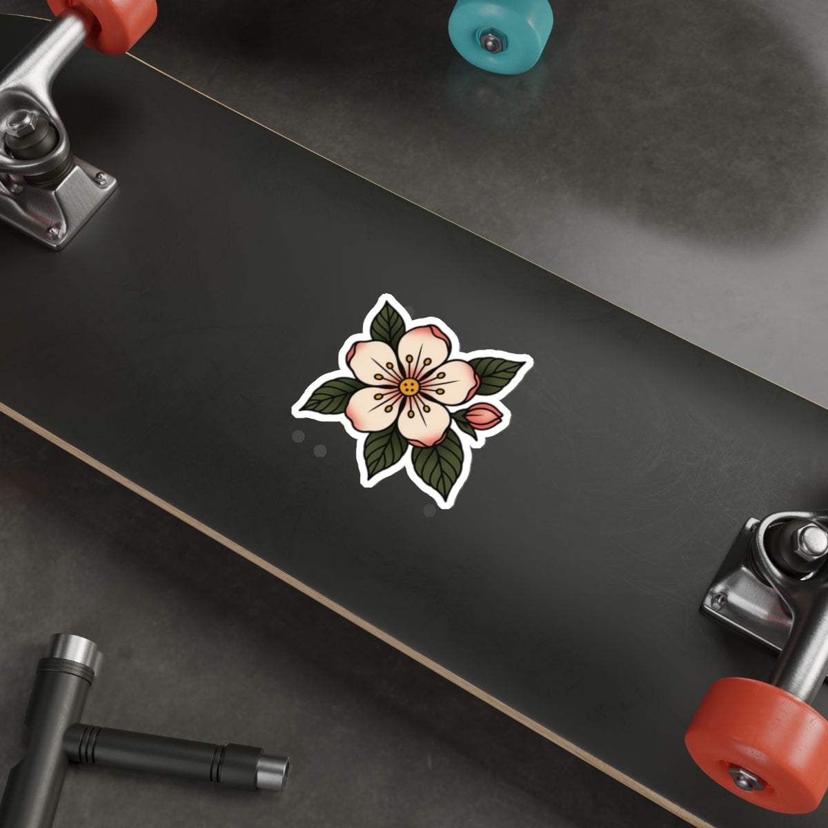 Traditional Blossom Tattoo Sticker