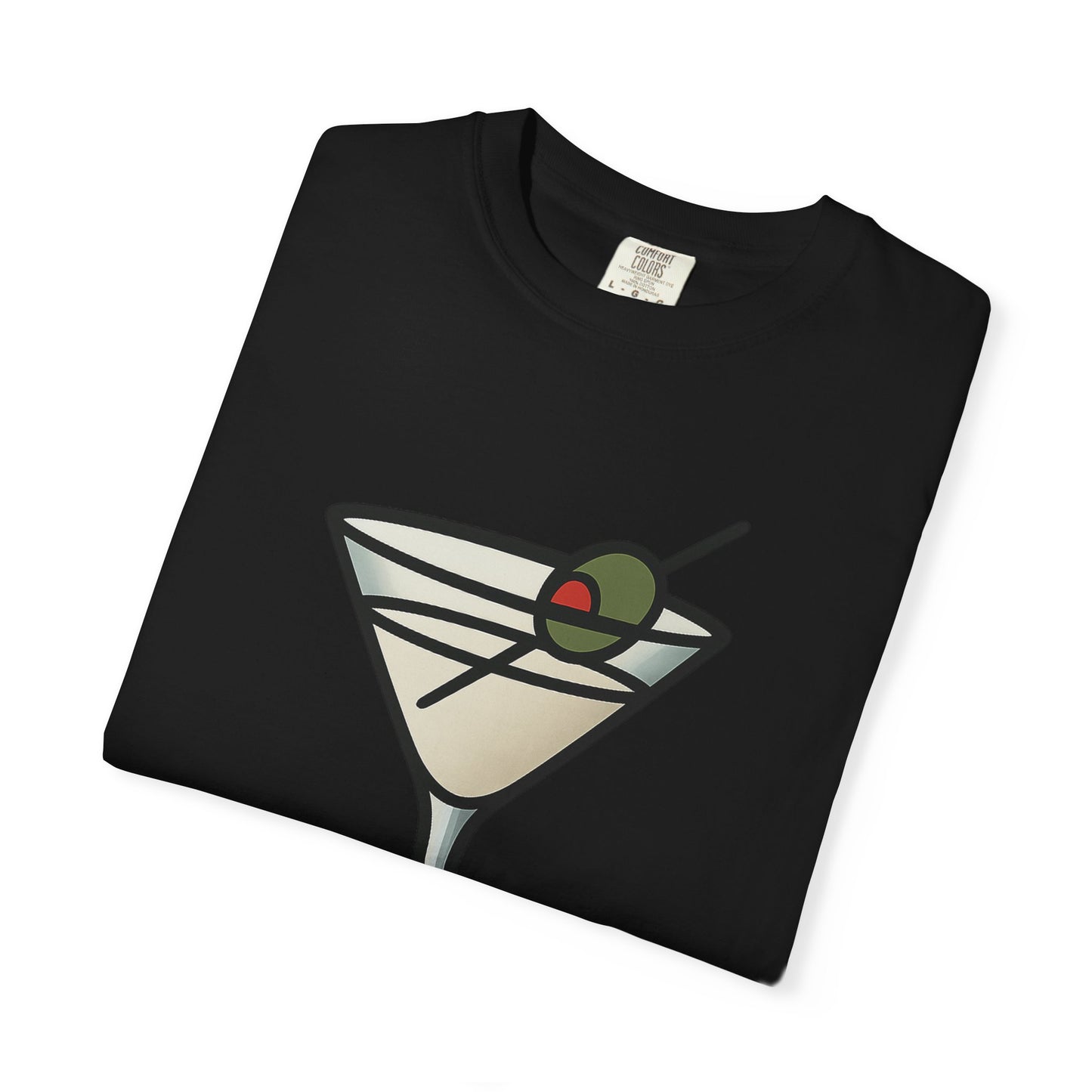 Classic Martini Glass Tee – Comfort Colors Unisex Garment-Dyed T-Shirt