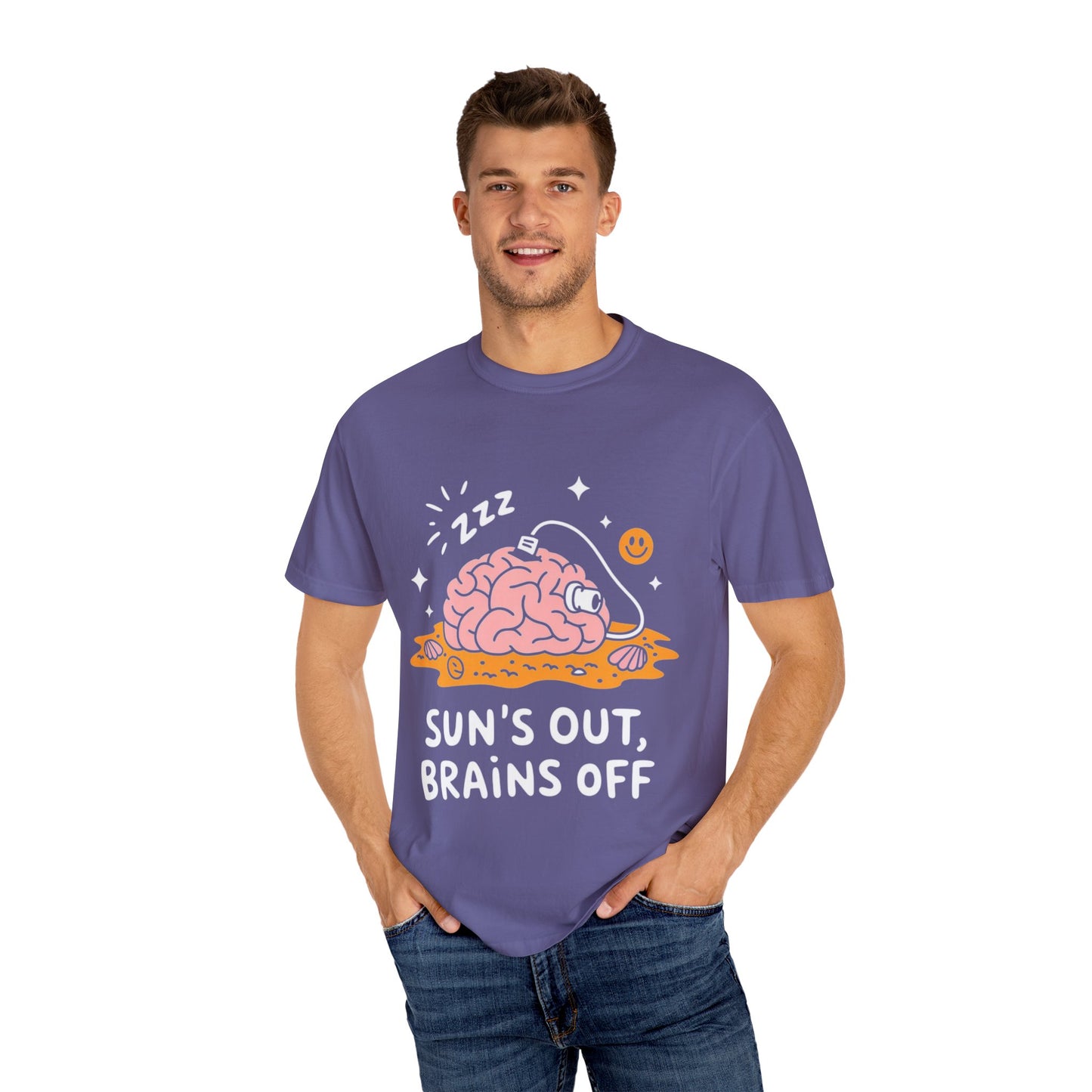 Sun’s Out, Brains Off Tee – Funny Summer Beach Brain Shirt