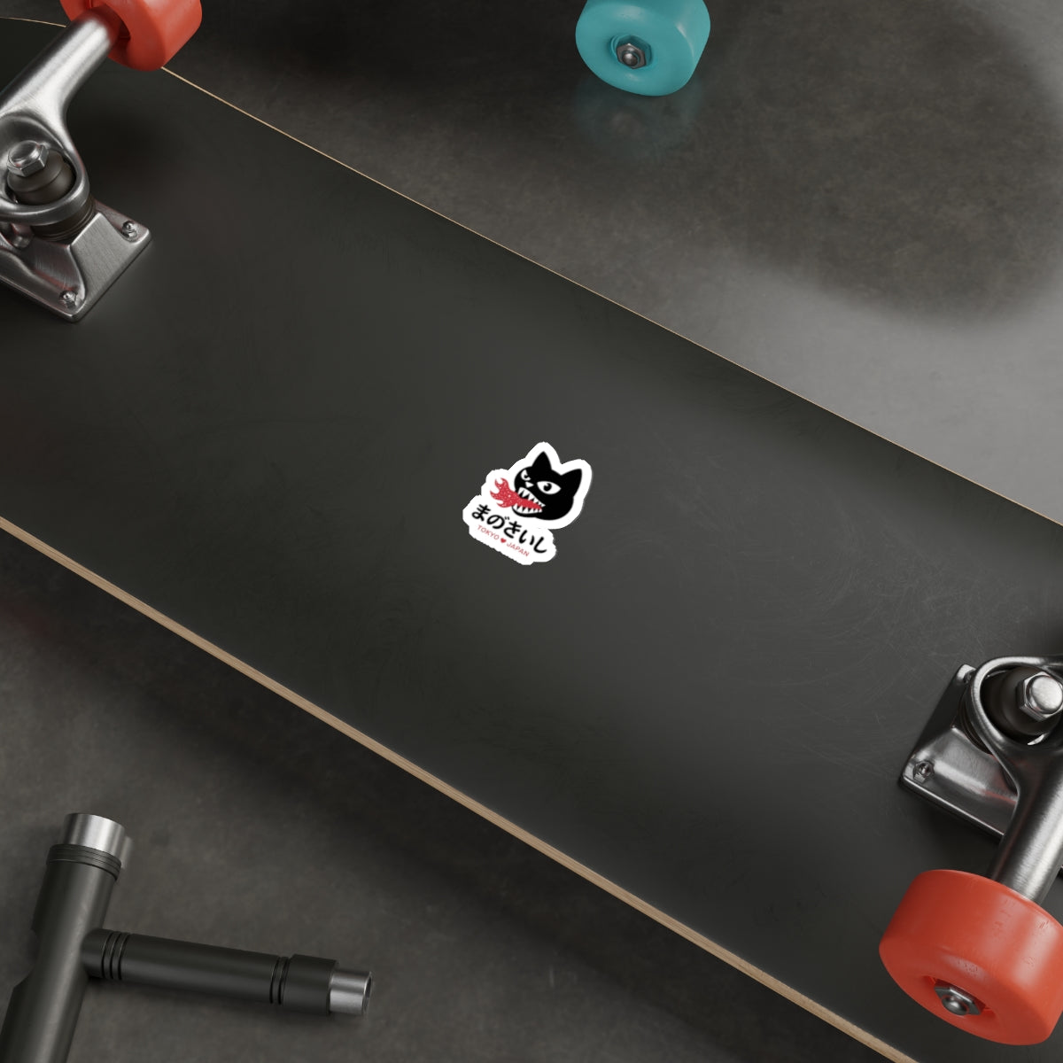 Tokyo Fire Cat Sticker – Die-Cut Vinyl Sticker