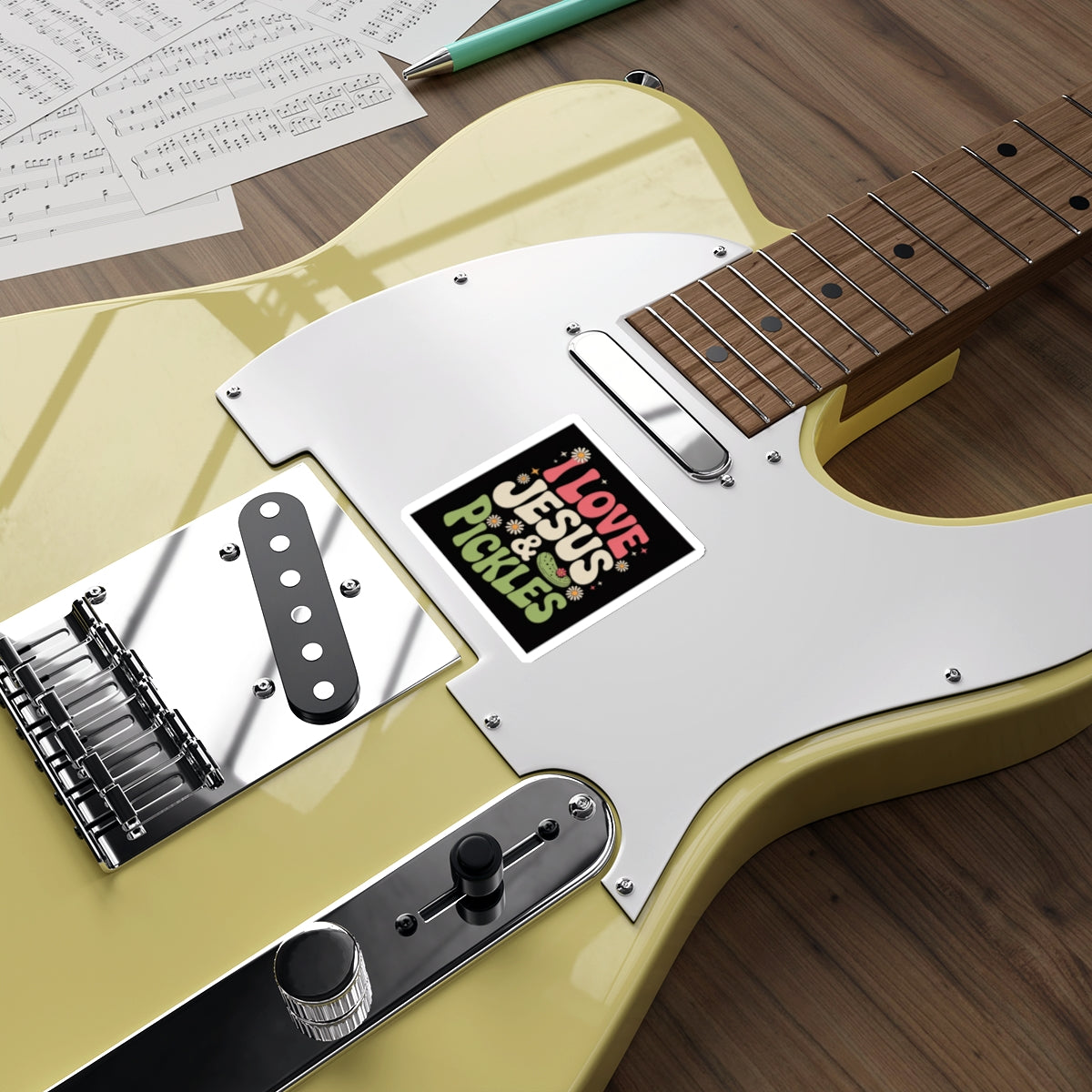 I Love Jesus & Pickles Sticker – Die-Cut Vinyl Sticker