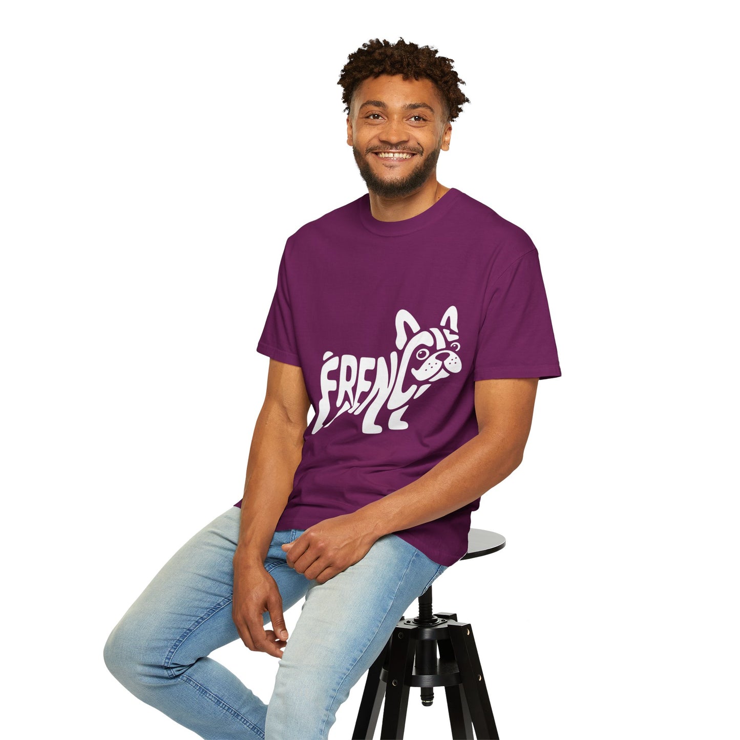 Frenchie Silhouette Tee – Bold French Bulldog Graphic Shirt