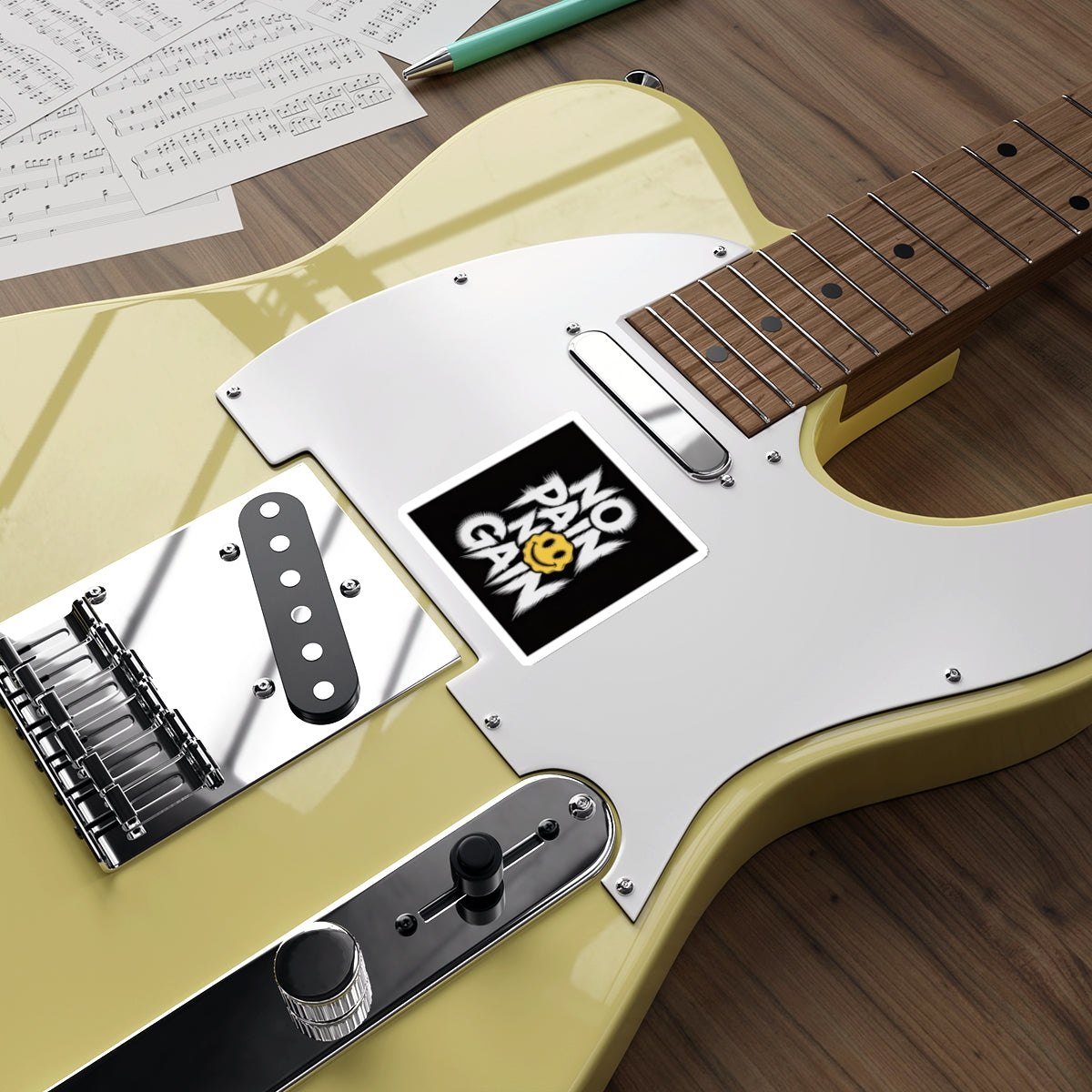 No Pain No Gain Smiley Sticker – Die-Cut Vinyl Sticker
