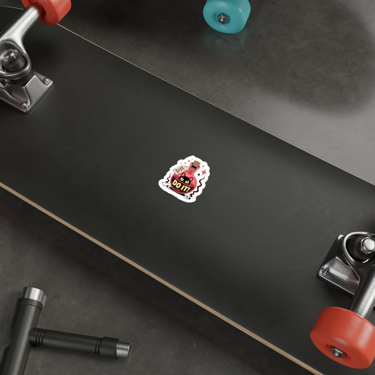 Evil Cat Potion Sticker – Die-Cut Vinyl Sticker
