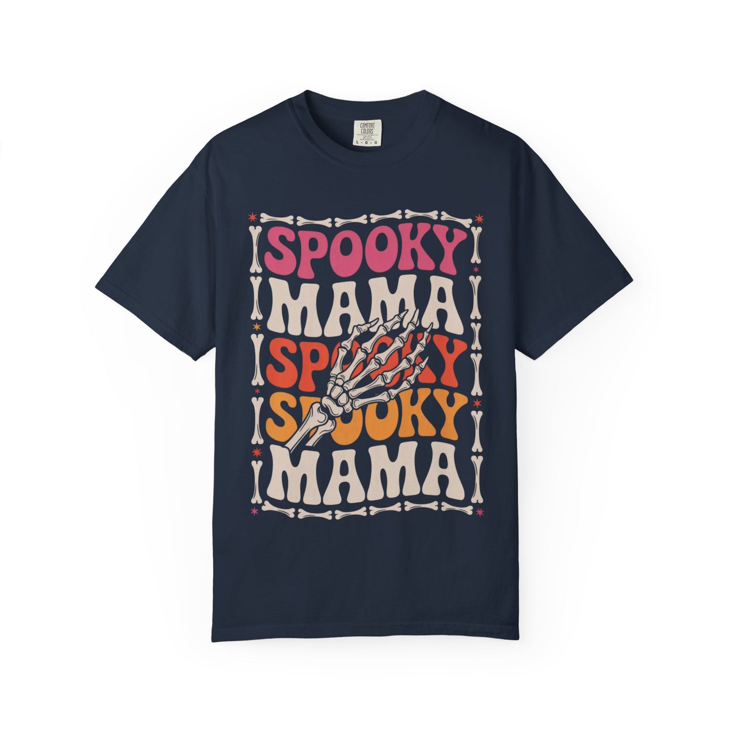 Spooky Mama Tee – Retro Halloween Skeleton Shirt