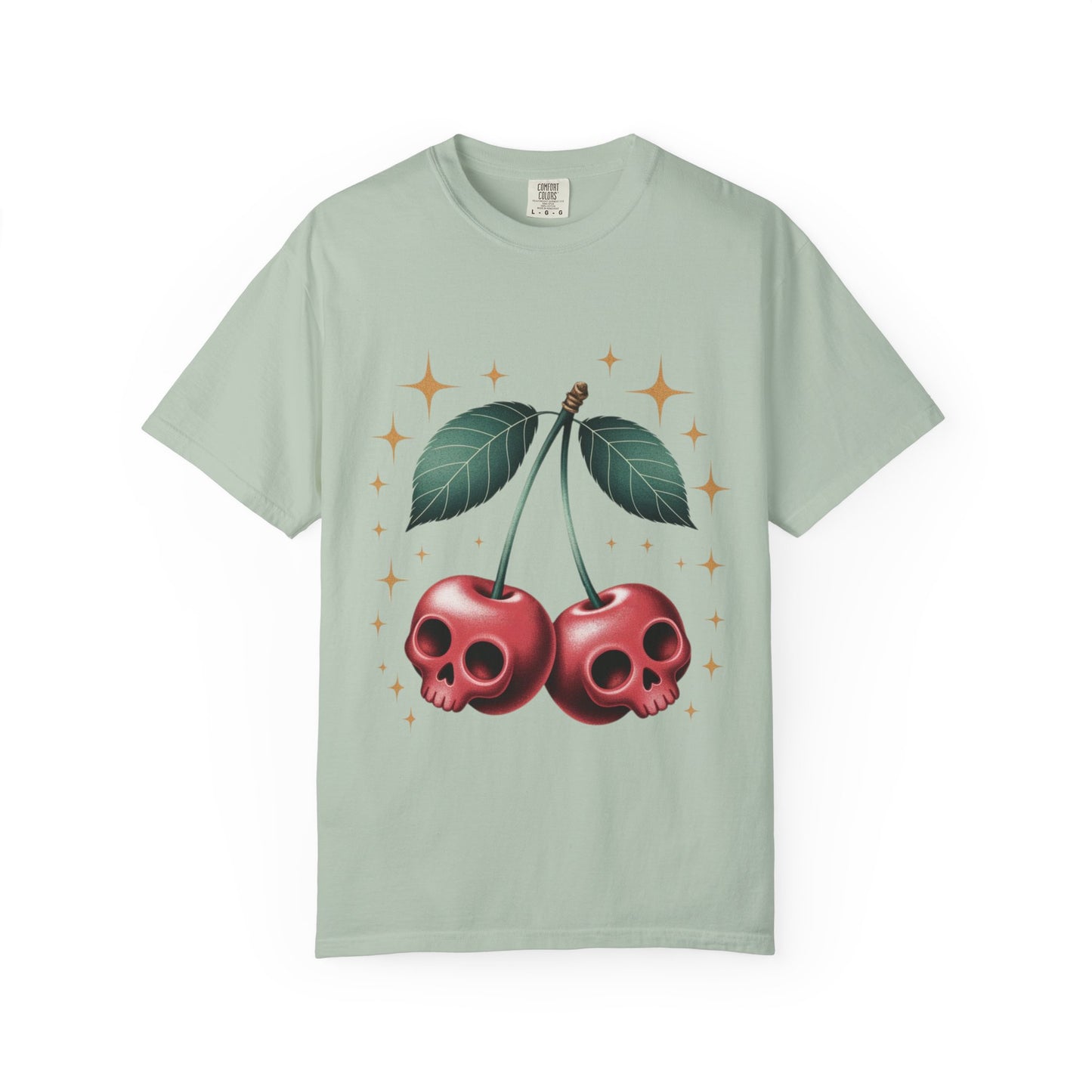 Cherry Skulls Tee – Dark Fruit Comfort Colors Graphic T-Shirt