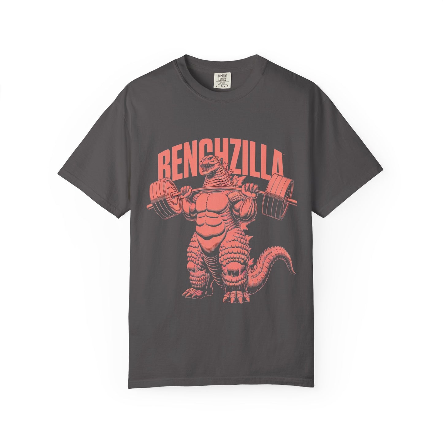 Benchzilla Gym Tee – Godzilla Lifting Parody Shirt