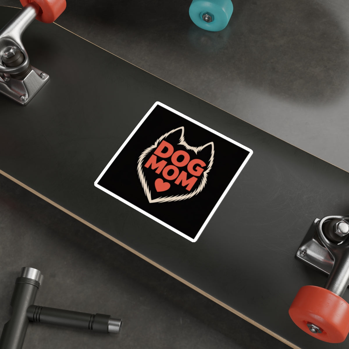Dog Mom Heart Sticker – Die-Cut Vinyl Sticker