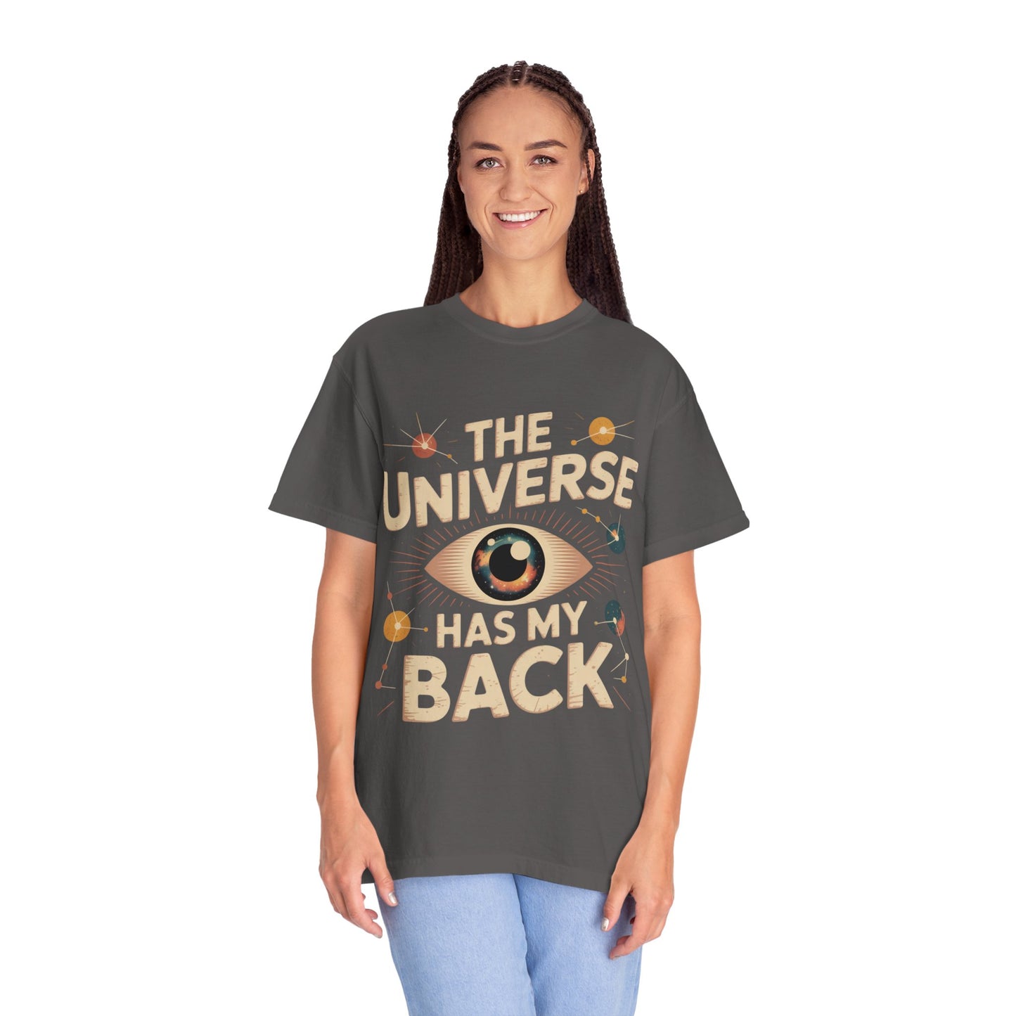The Universe Has My Back Tee – Cosmic Eye Spiritual Comfort Colors T-Shirt