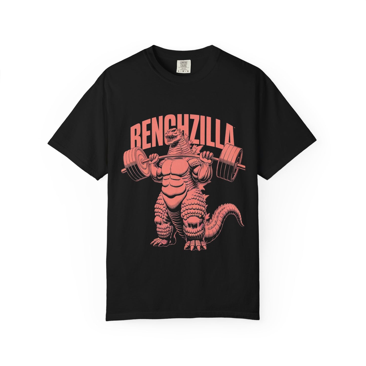Benchzilla Gym Tee – Godzilla Lifting Parody Shirt