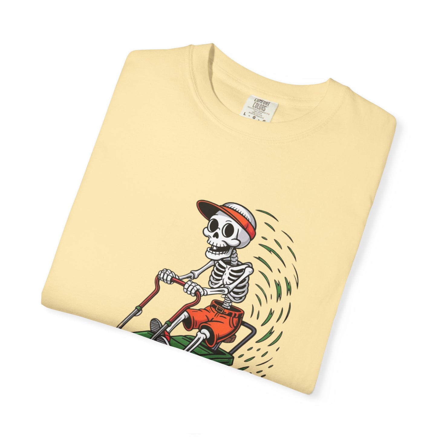 Yard Legend Skeleton Tee – Funny Lawn Mowing Comfort Colors T-Shirt
