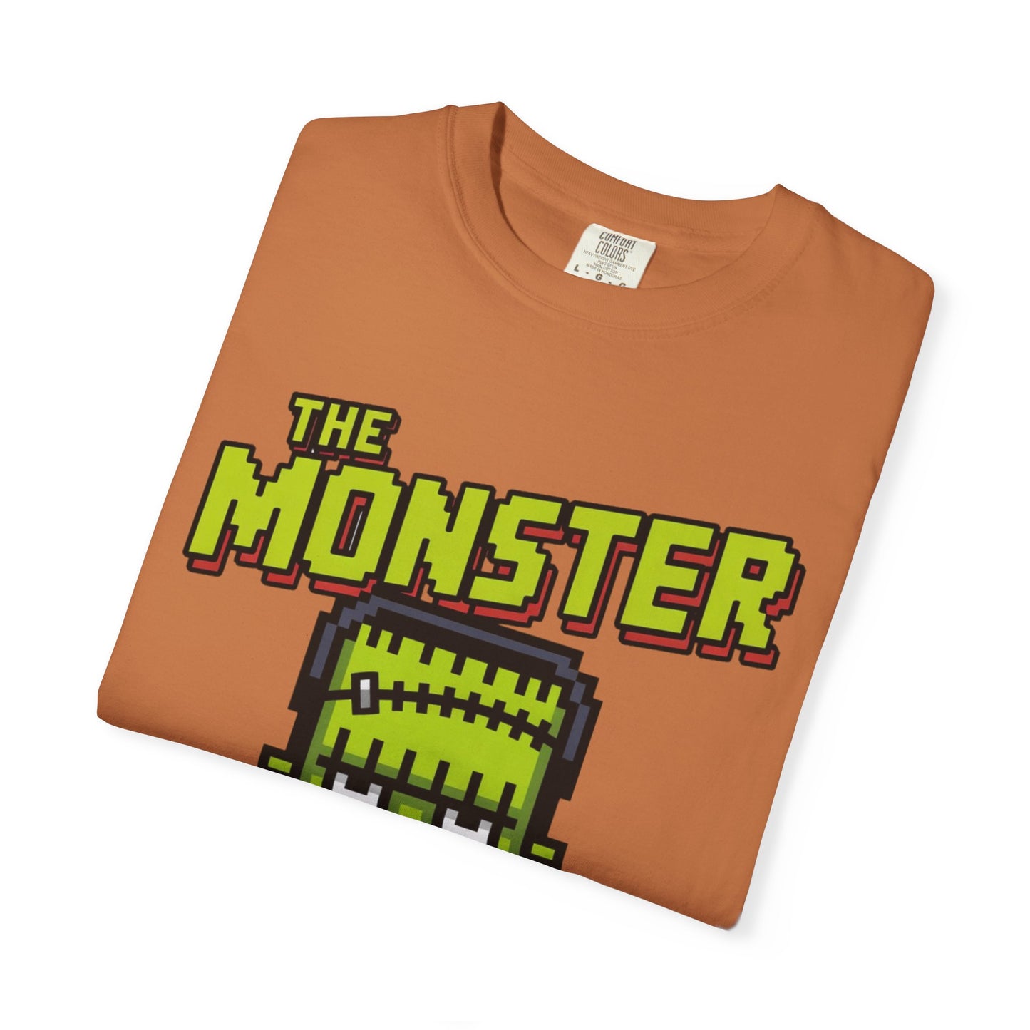 The Monster Pixel Art Tee – Retro Frankenstein Gaming Shirt