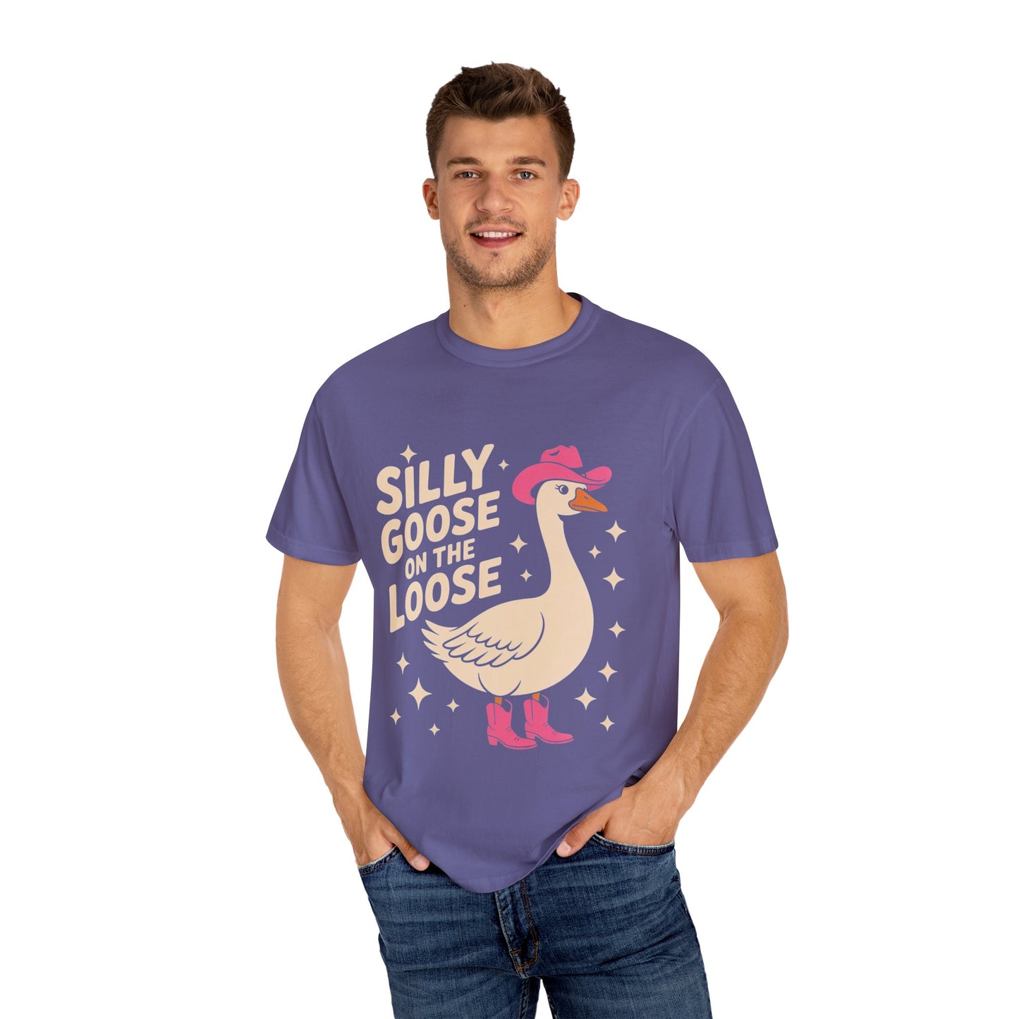 Silly Goose on the Loose Tee – Funny Cowboy Comfort Colors T-Shirt