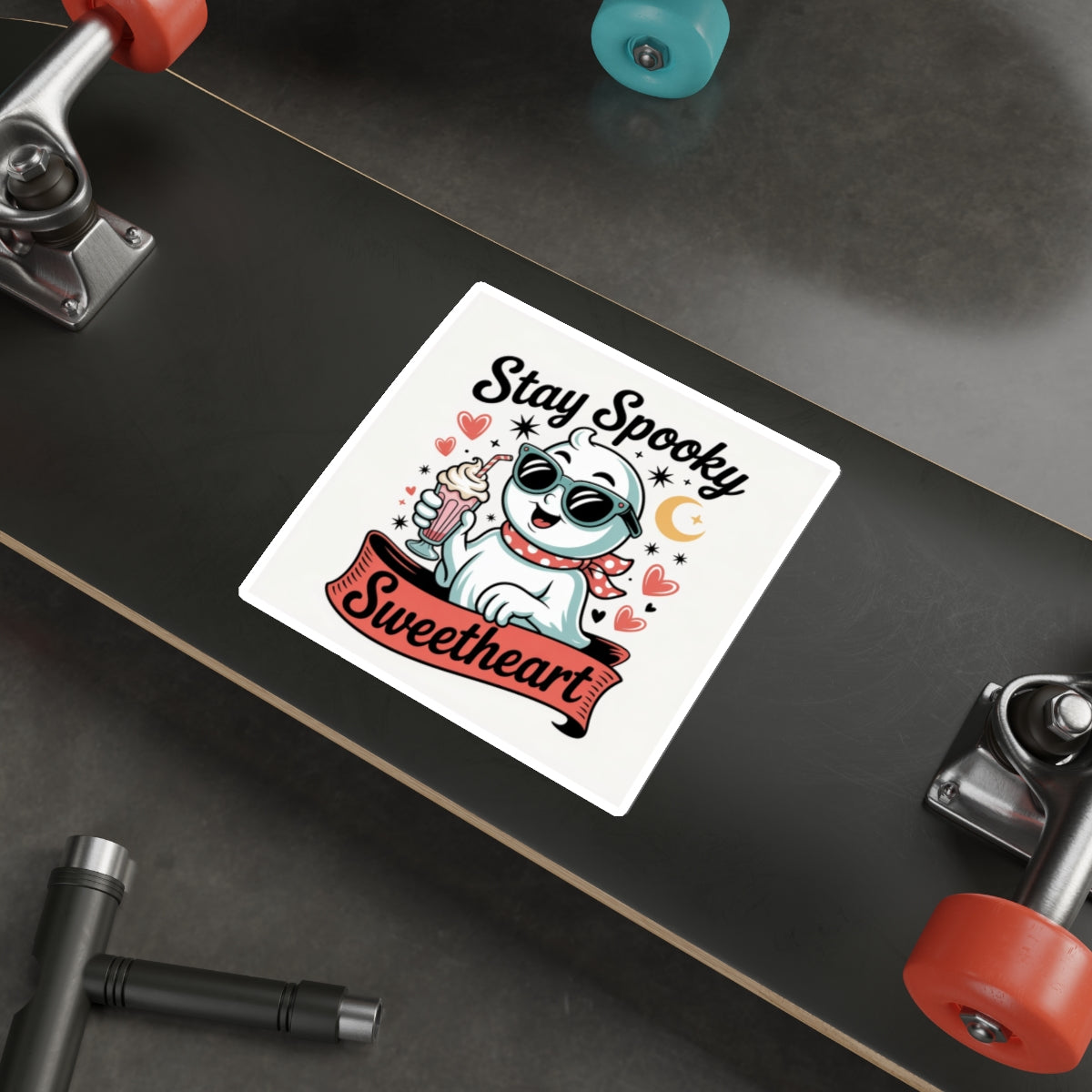 Stay Spooky Sweetheart Sticker – Die-Cut Vinyl Sticker