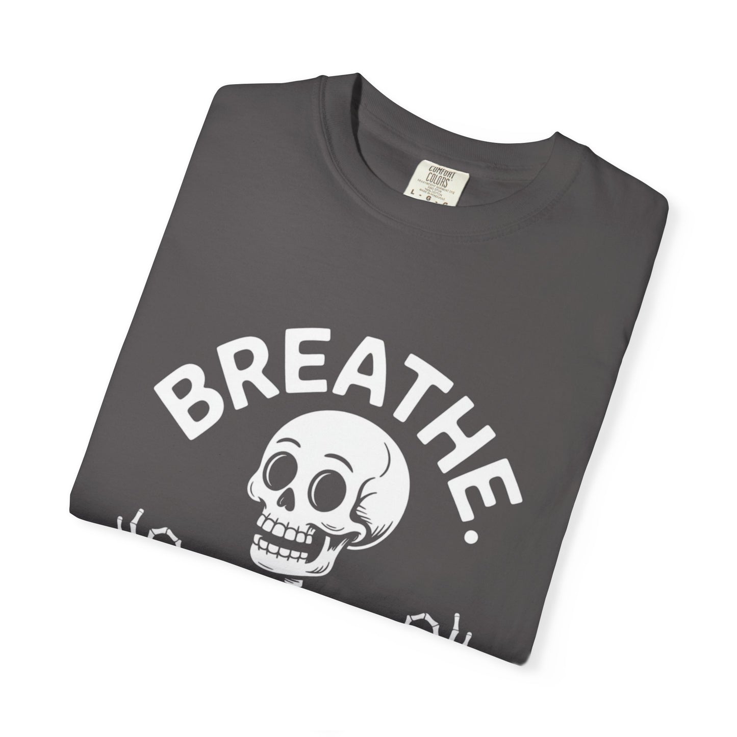 Breathe Skeleton Yoga Tee – Meditating Bones Shirt