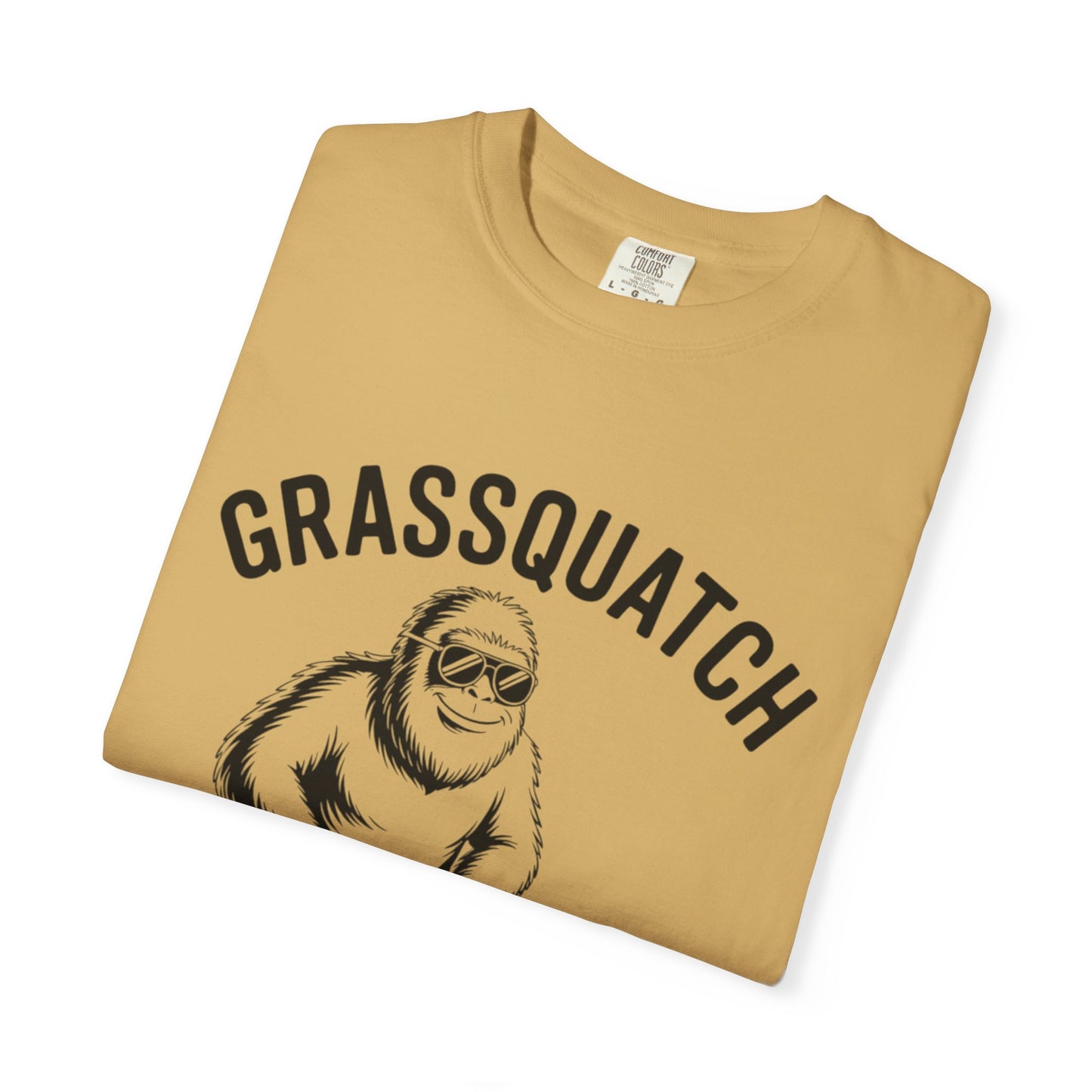 Grassquatch Lawn Mowing Tee – Funny Bigfoot Yardwork Shirt