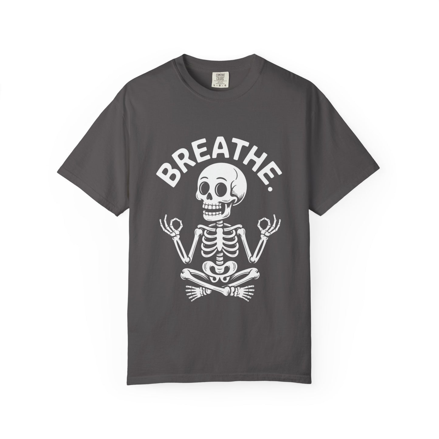 Breathe Skeleton Yoga Tee – Meditating Bones Shirt
