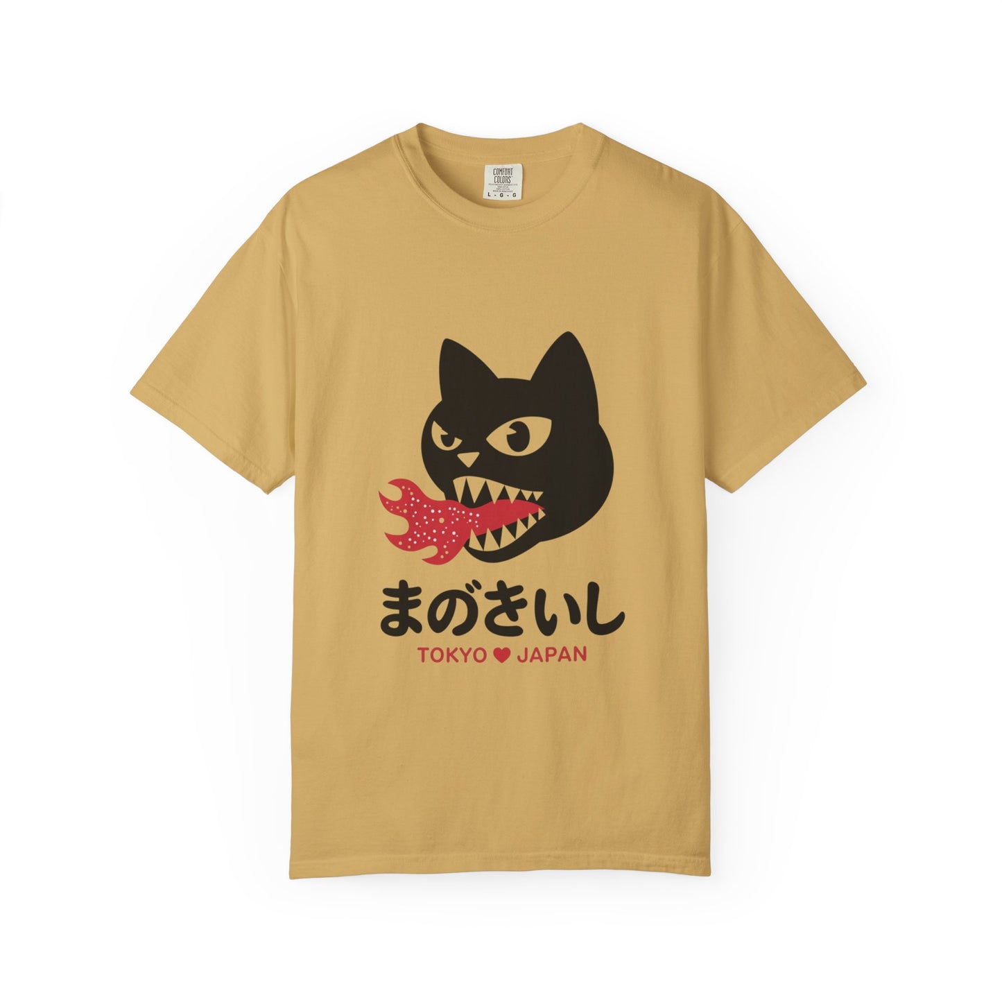 Tokyo Fire Cat Tee – Japanese Graphic Retro-Inspired Shirt