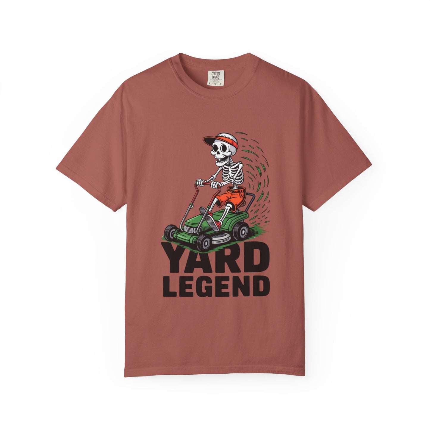 Yard Legend Skeleton Tee – Funny Lawn Mowing Comfort Colors T-Shirt