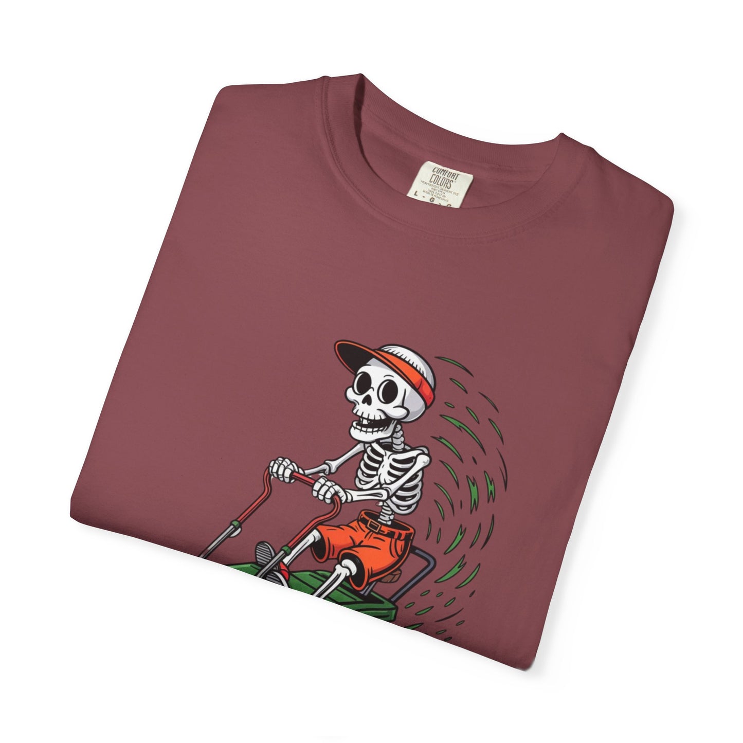 Yard Legend Skeleton Tee – Funny Lawn Mowing Comfort Colors T-Shirt