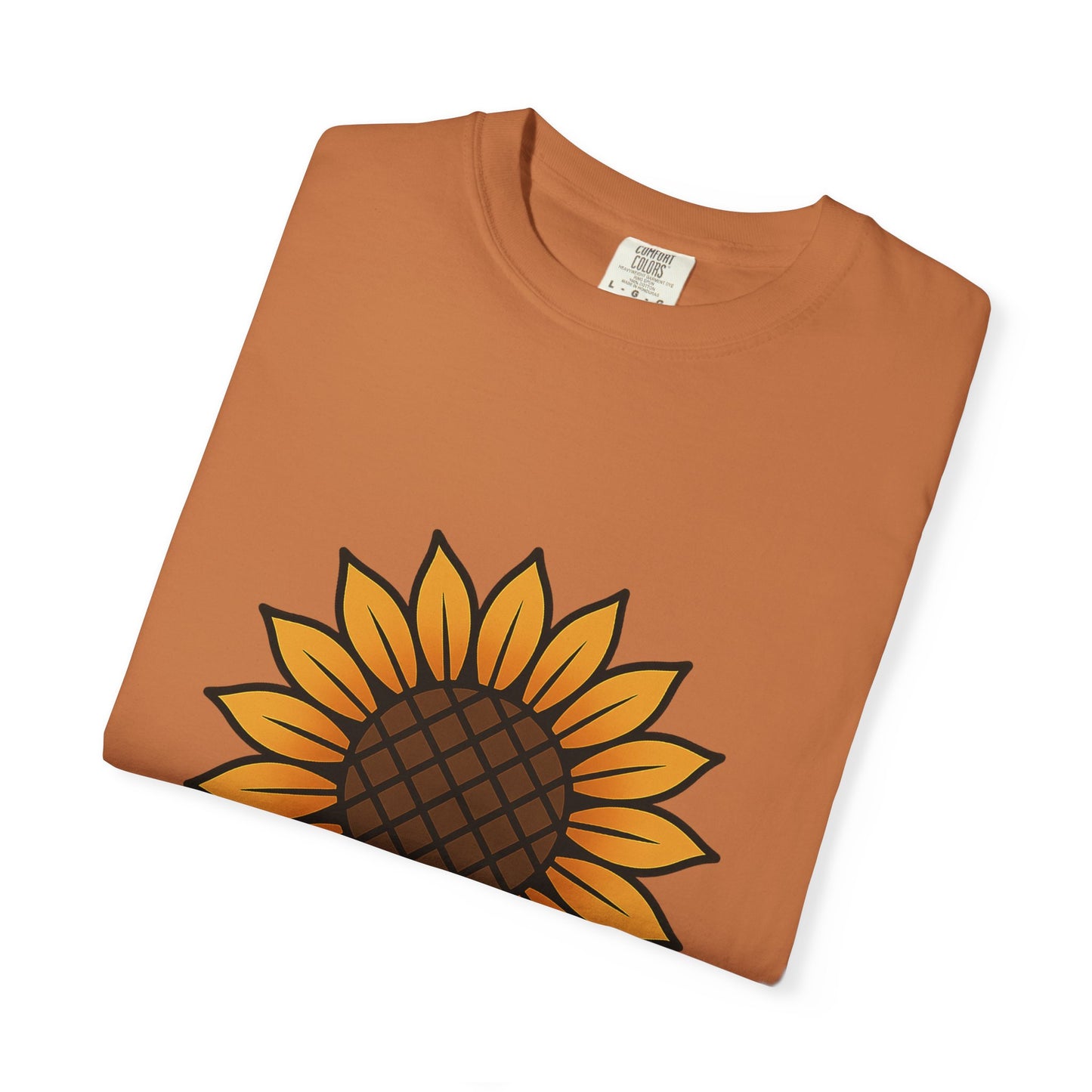 Sunflower Flash Tattoo Tee – Comfort Colors Unisex Garment-Dyed T-Shirt