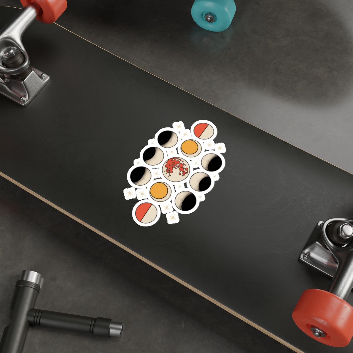 Lunar Phases Sticker – Die-Cut Vinyl Sticker