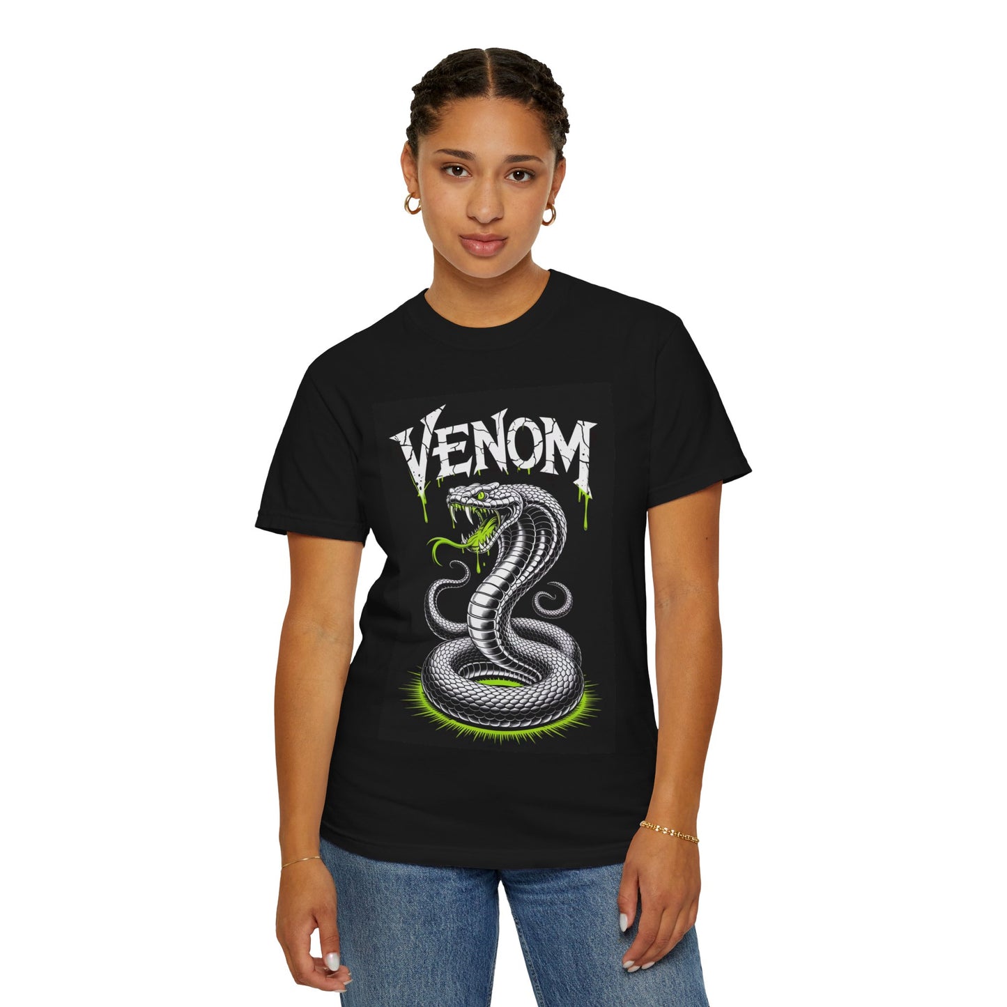 Venom Snake Tee – Toxic Graphic Metal-Inspired Shirt