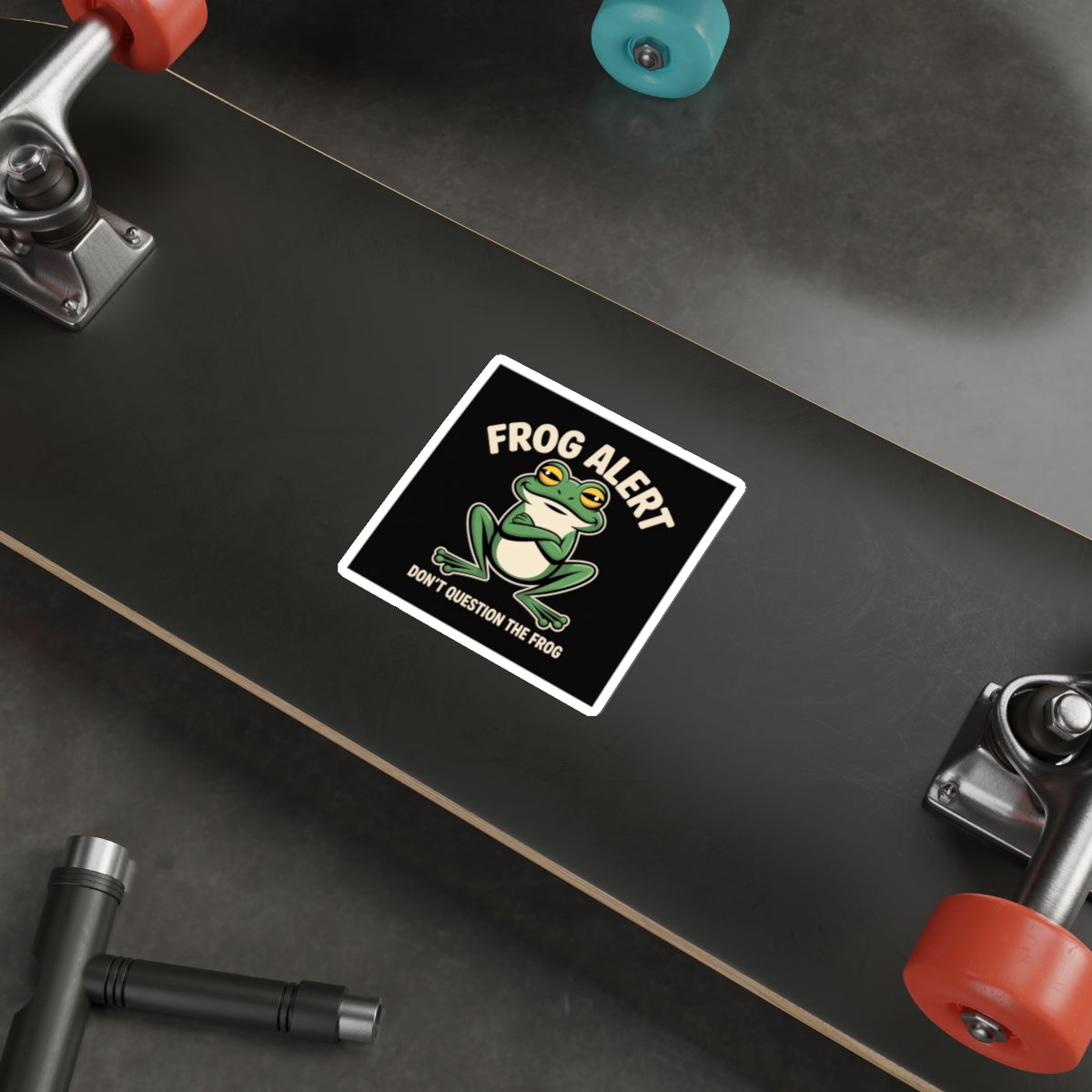 Frog Alert Sticker – Die-Cut Vinyl Sticker