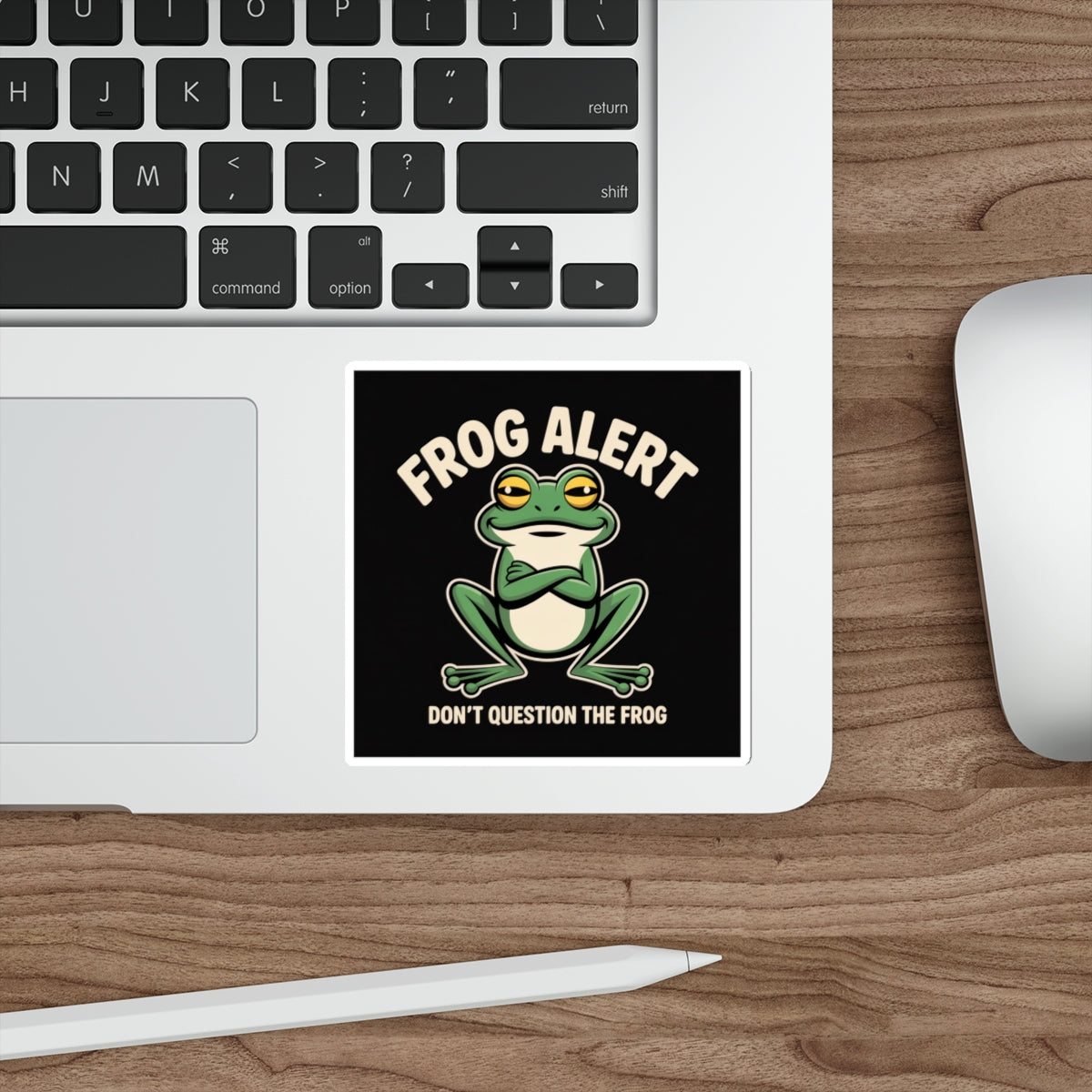 Frog Alert Sticker – Die-Cut Vinyl Sticker