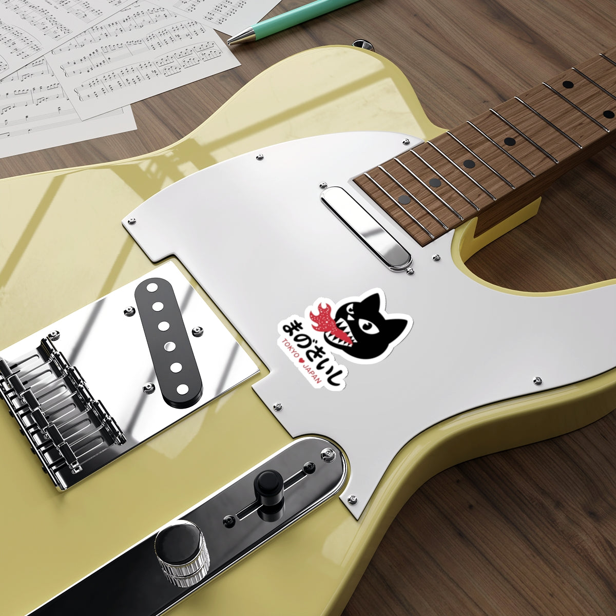 Tokyo Fire Cat Sticker – Die-Cut Vinyl Sticker